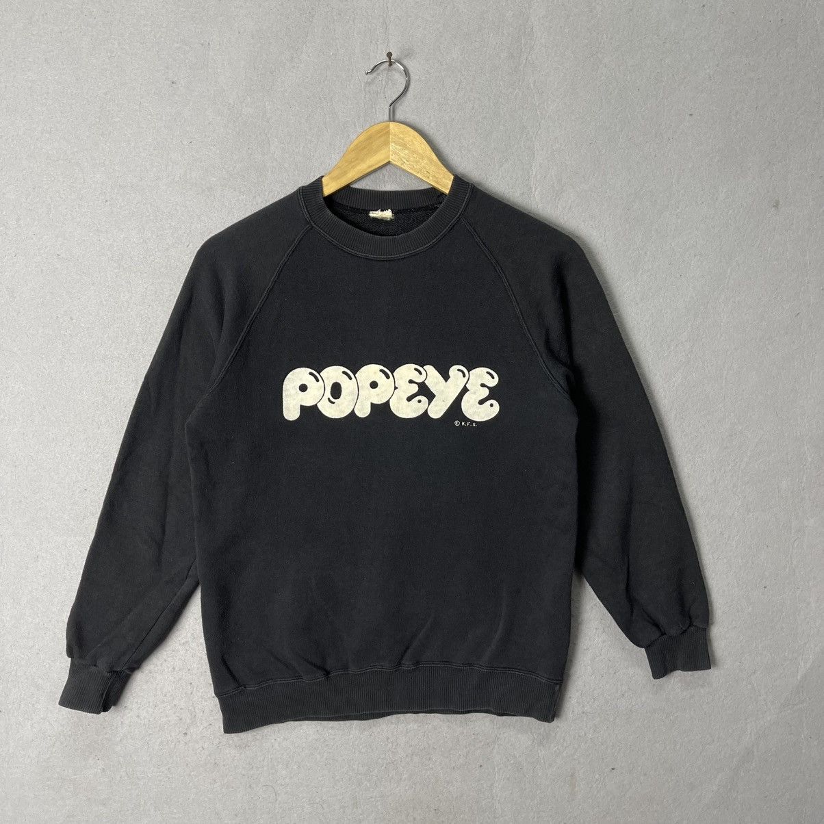 Vintage Vintage 1980s Popeye Logo Crewneck Sweatshirt Size US S / EU 44-46 / 1 - 1 Thumbnail