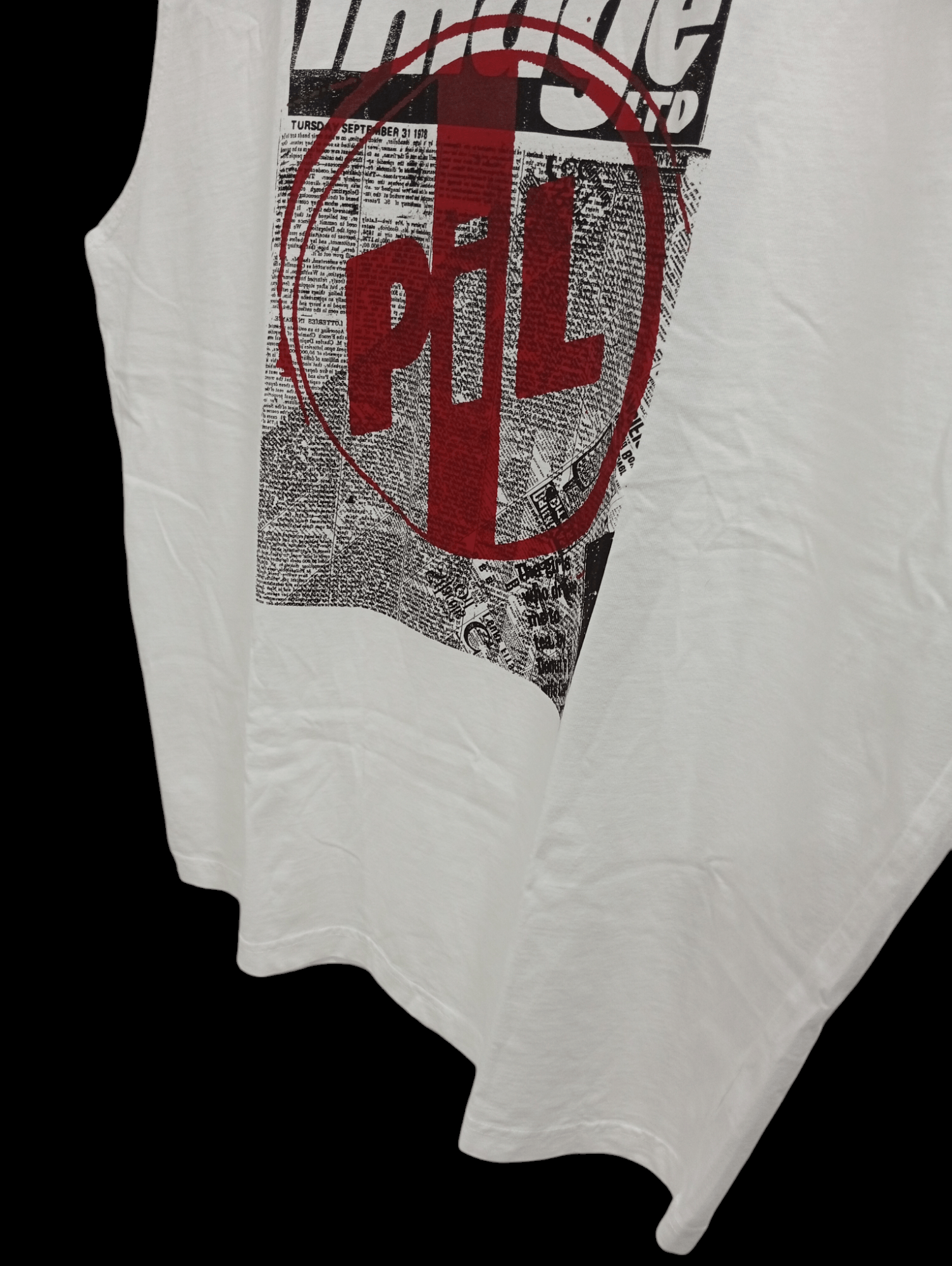 Band Tees × GU × Vintage 🔥🔥GU x PiL Public Image Limited Sleeveless T-Shirt Size US XL / EU 56 / 4 - 10 Thumbnail