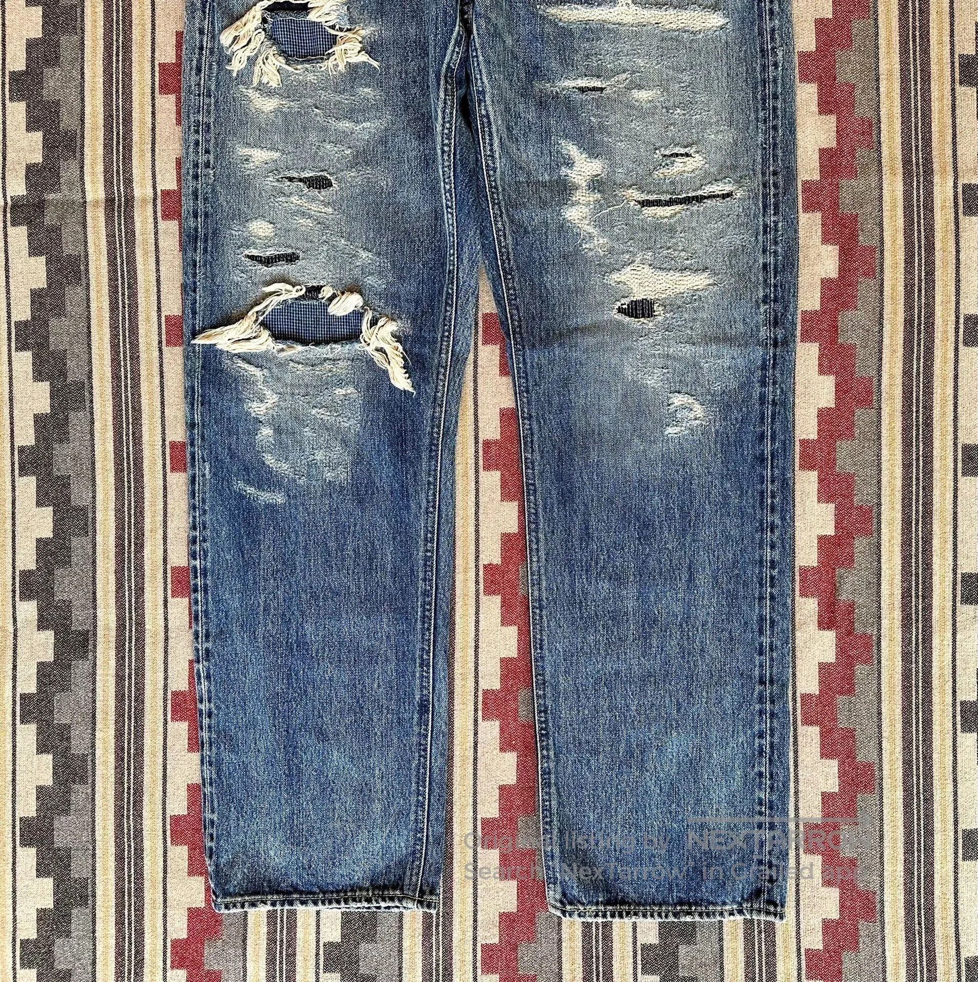 FDMTL fdmtl slim fit denim distressed jeans. Size US 36 / EU 52 - 4 Thumbnail