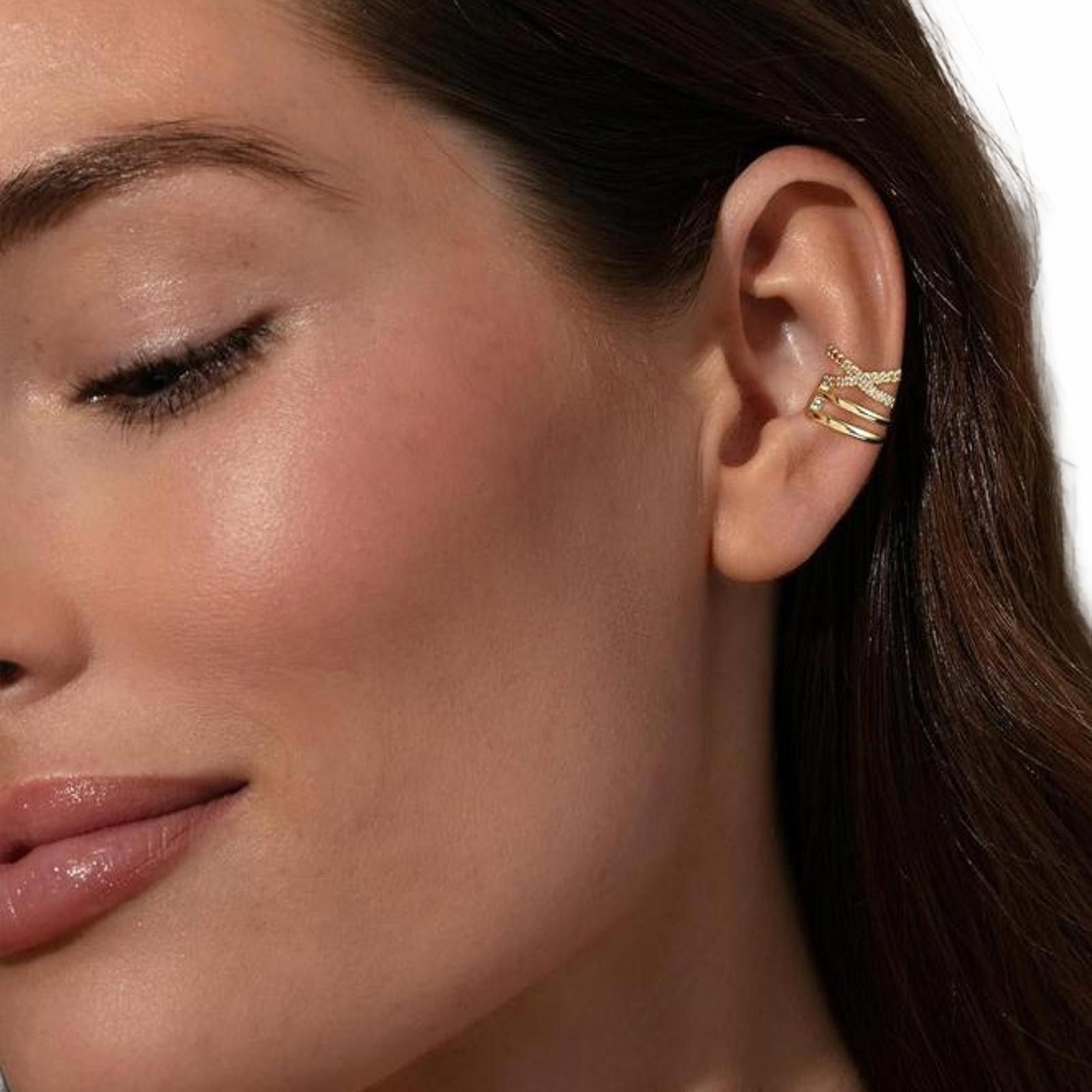 Other Ear Cuff Non Piercing Women's Wrap Earring Romantic Wedding Size ONE SIZE - 2 Thumbnail