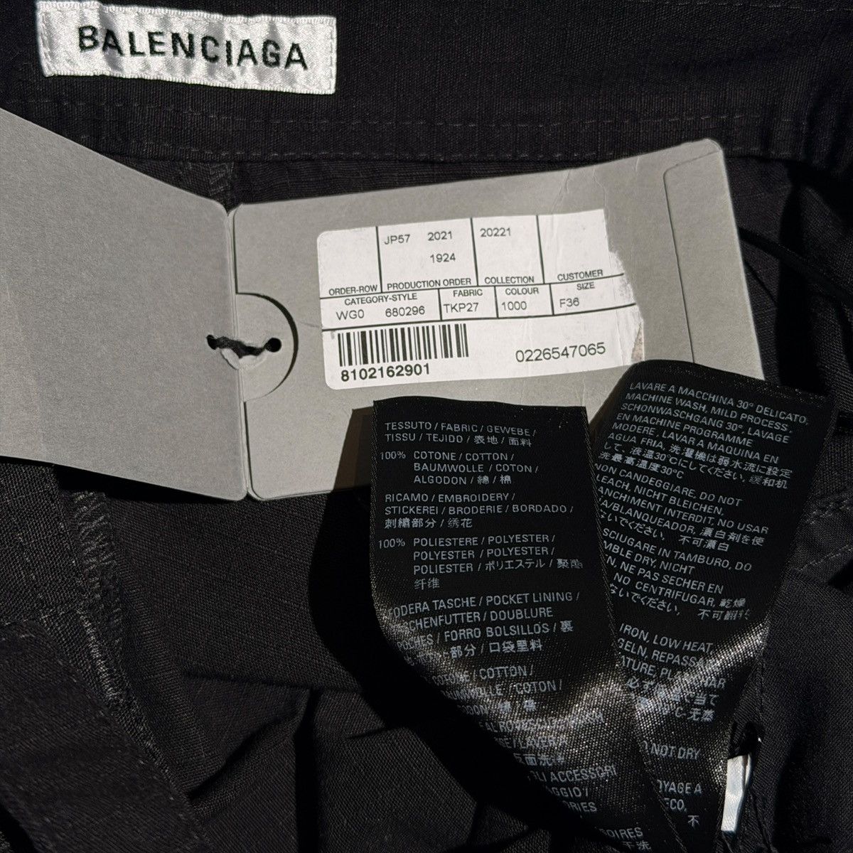 Balenciaga 3-in-1 ripstop cargo maxi skirt Size 28" / US 6 / IT 42 - 4 Thumbnail