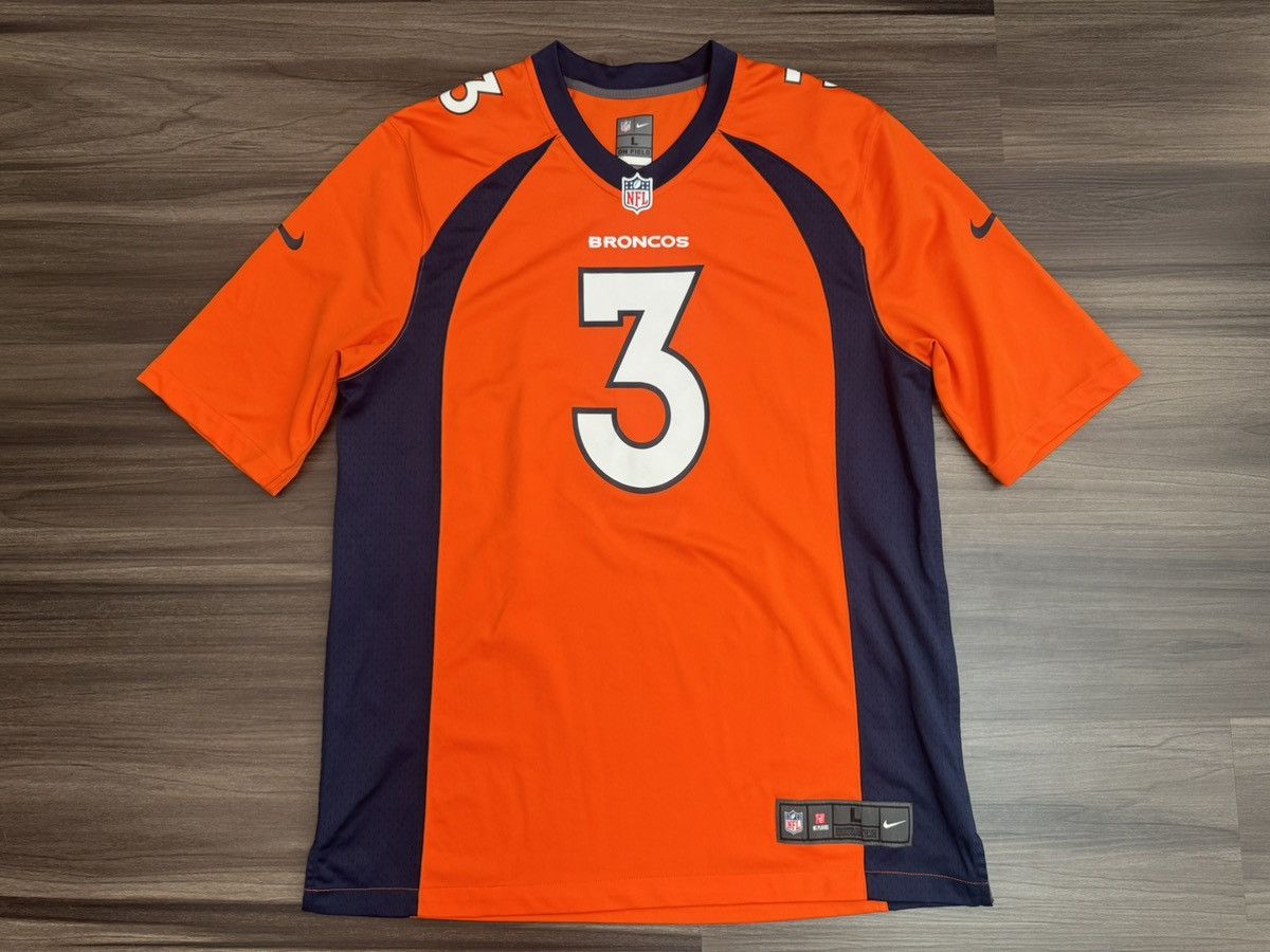 Nike Denver Broncos Russell Wilson #3 NFL On Field Home Jersey Size US L / EU 52-54 / 3 - 1 Thumbnail