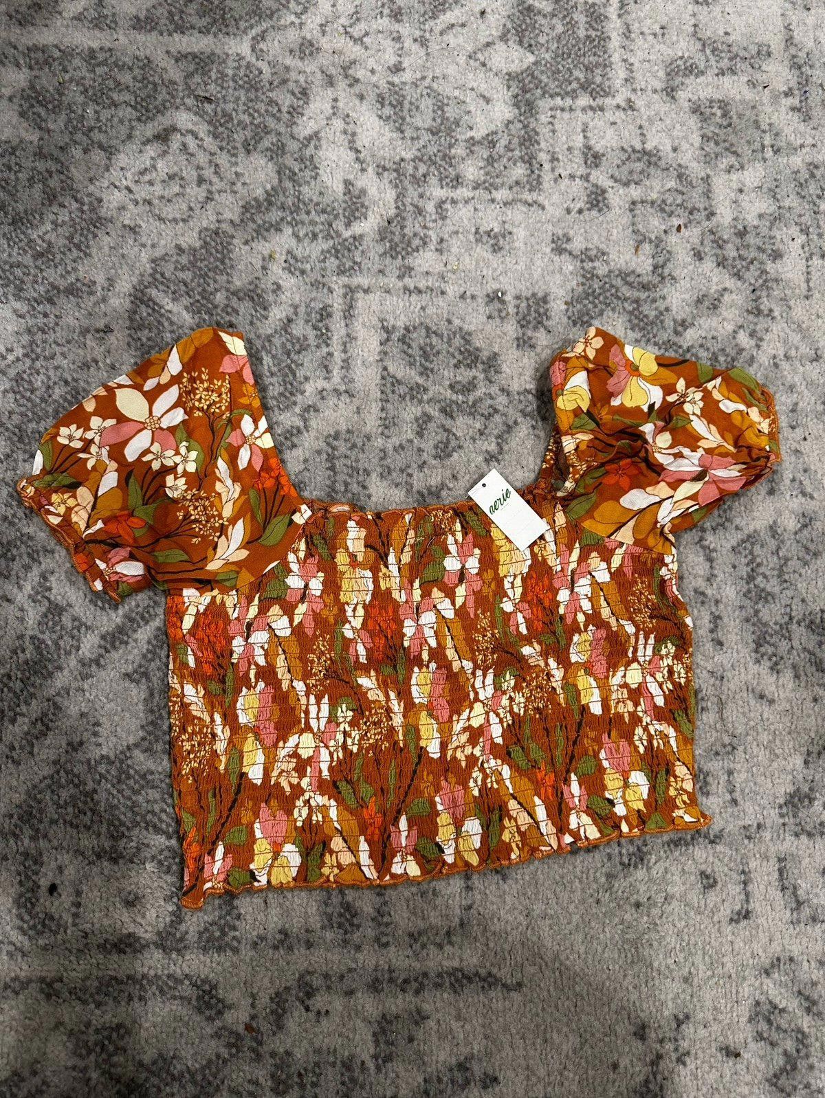 Designer aerie floral blouse Size S / US 4 / IT 40 - 2 Thumbnail