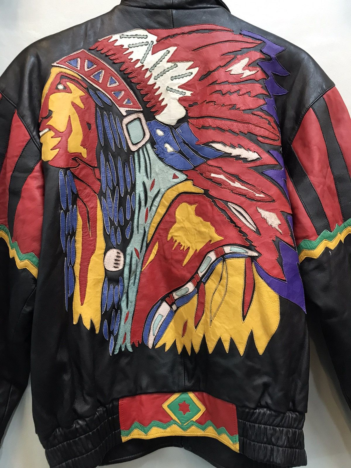 Vintage Vintage Native american indiana leather jacket Size US L / EU 52-54 / 3 - 7 Thumbnail