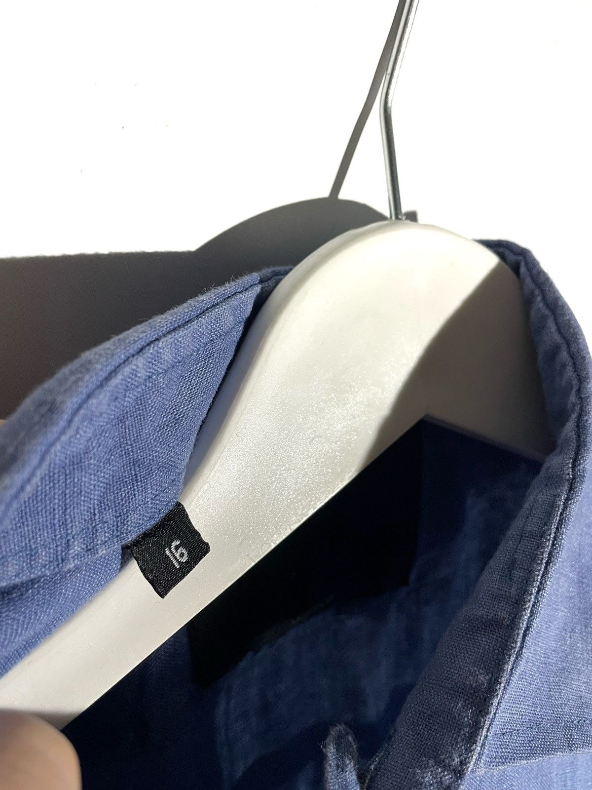 Designer Favourbrook London Men Linen Blue Shirt Size 16/S-M Portugal Size US S / EU 44-46 / 1 - 7 Thumbnail