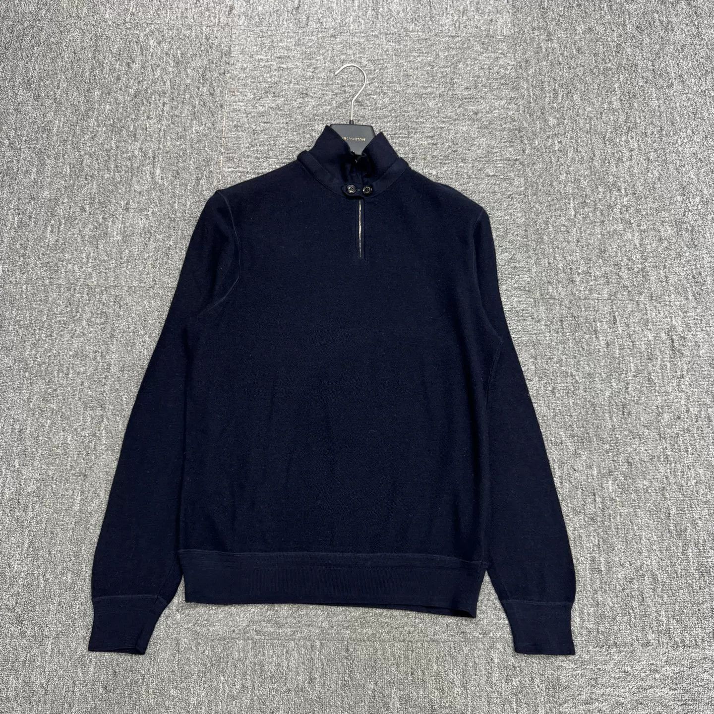 Ermenegildo Zegna Ermenegildo Zegna Zip Long Sleeve Polo Size US M / EU 48-50 / 2 - 1 Thumbnail