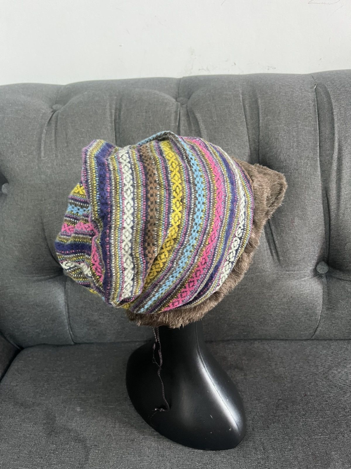 Japanese Brand CA4LA Navajo beanie hat Size ONE SIZE - 6 Thumbnail