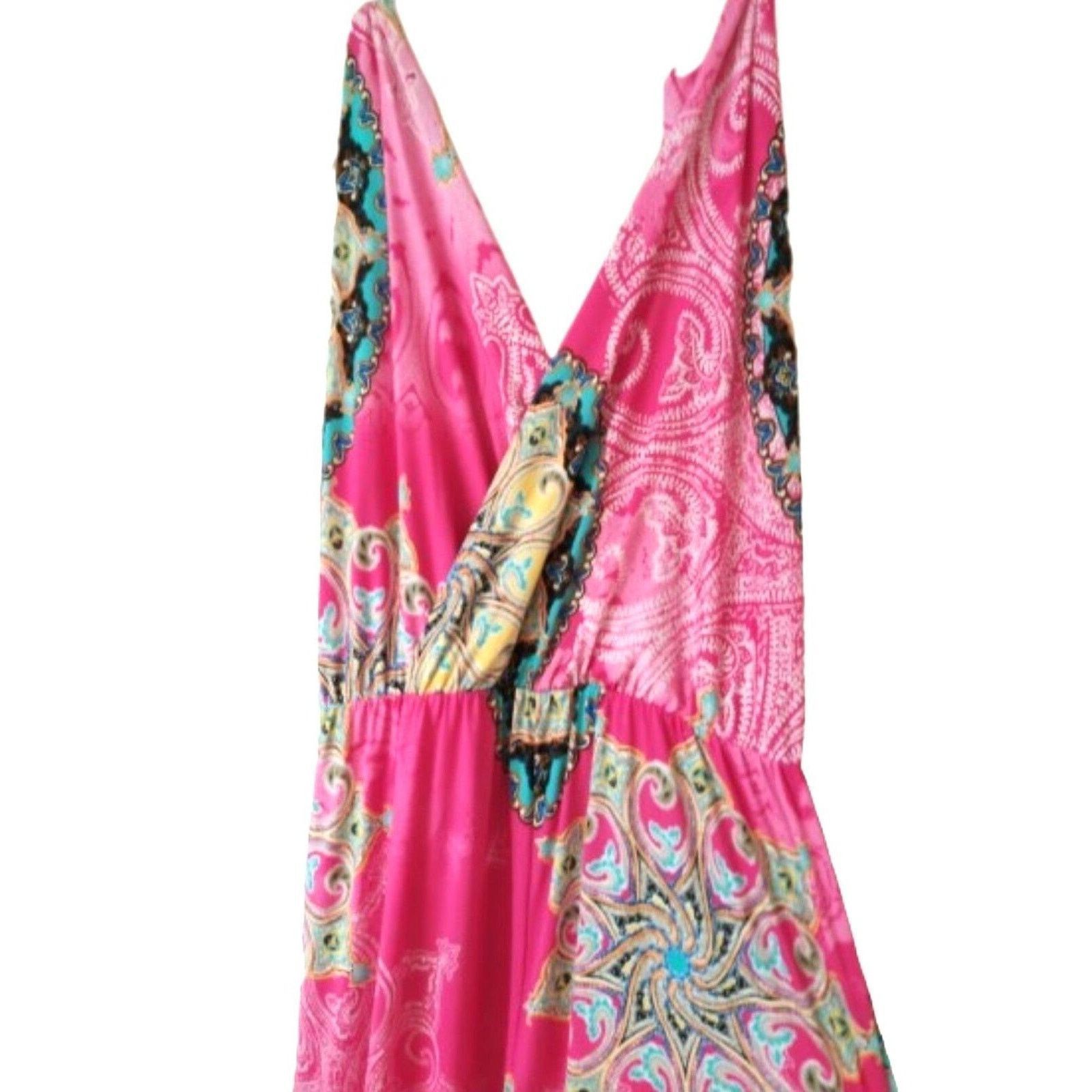 The Unbranded Brand Winwin apparel pink mandala maxi dress sleeveless A line L Size L / US 10 / IT 46 - 1 Thumbnail