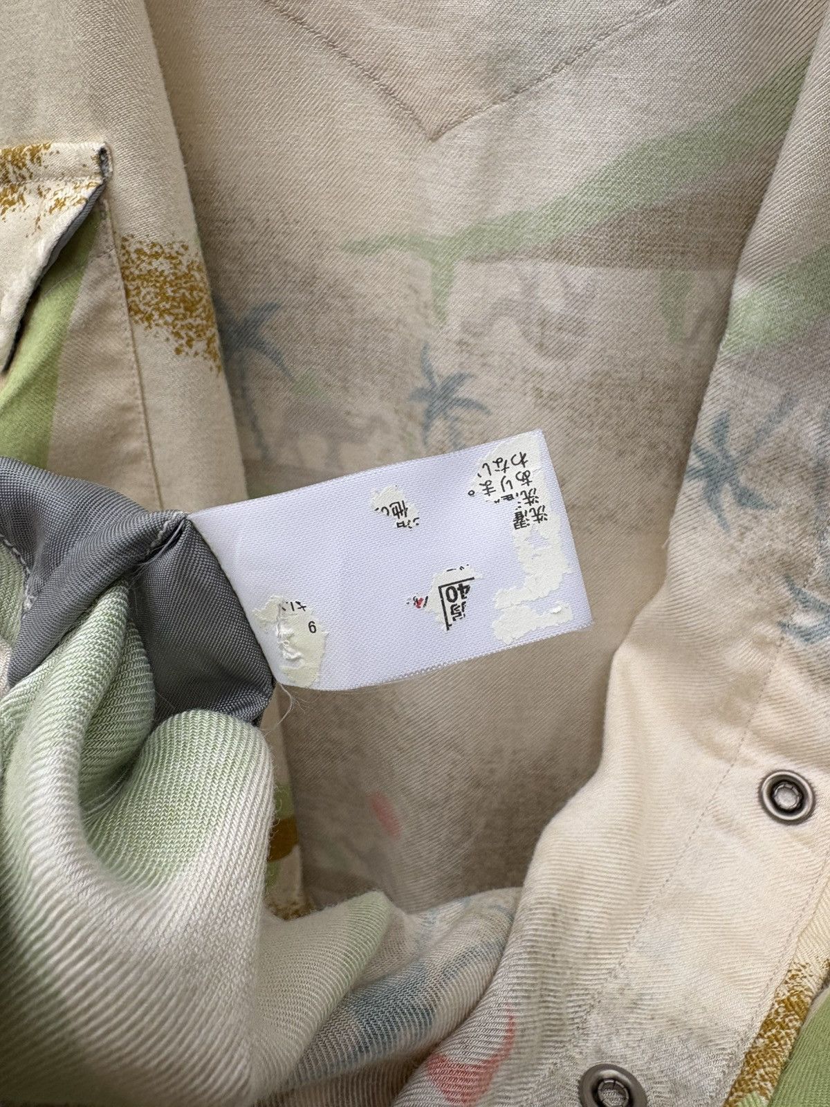 HOLLYWOOD RANCH MARKET H R Market All Over Print Rayon Pearl Snap Button Shirt Size US XS / EU 42 / 0 - 12 Thumbnail