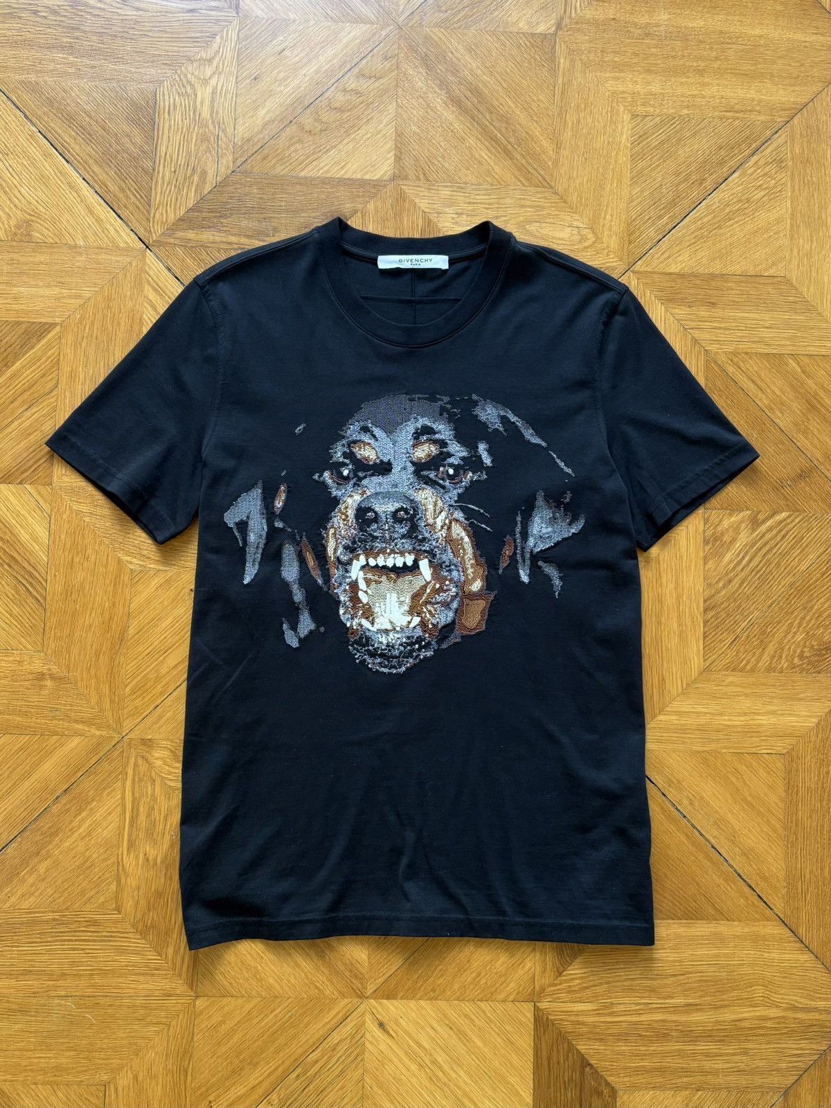 Givenchy Embroidered Rottweiler T-Shirt | Grailed