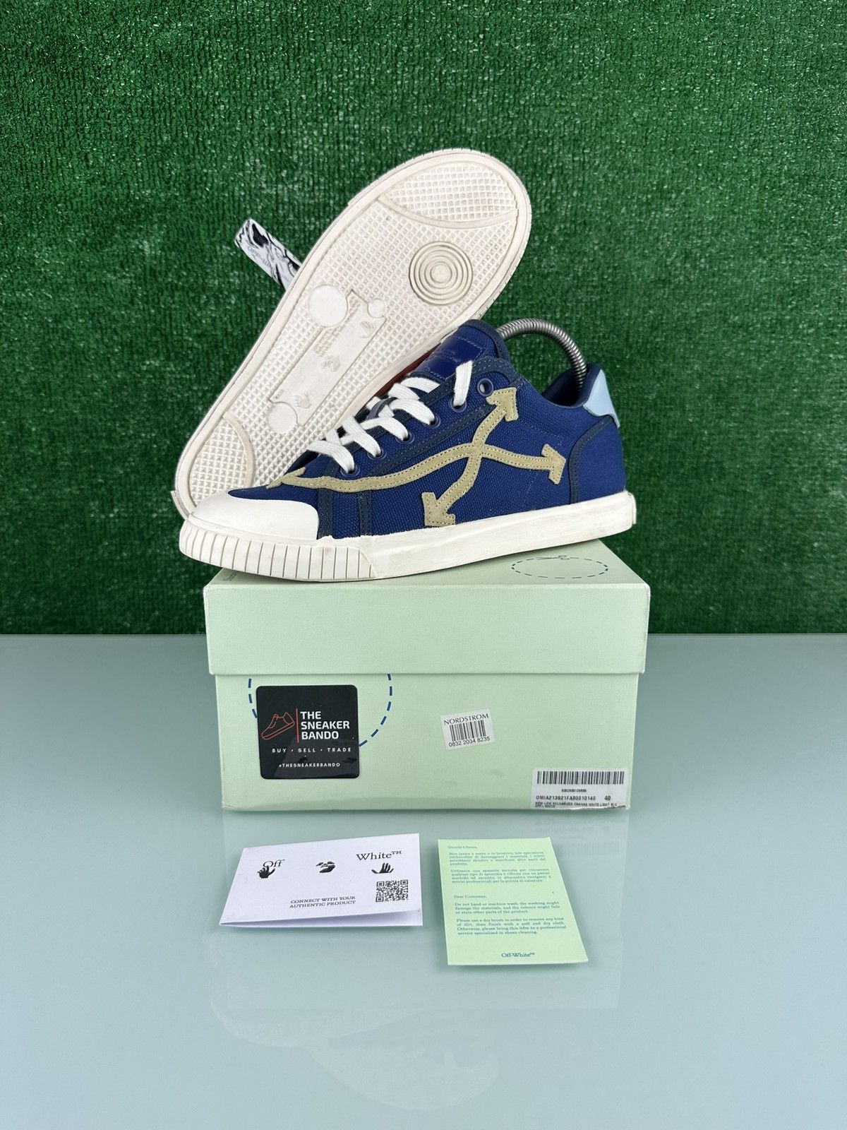 Off-White Off-White Vulcanized Low 'Blue'Size 40EU/7US Size US 7 / EU 40 - 1 Thumbnail
