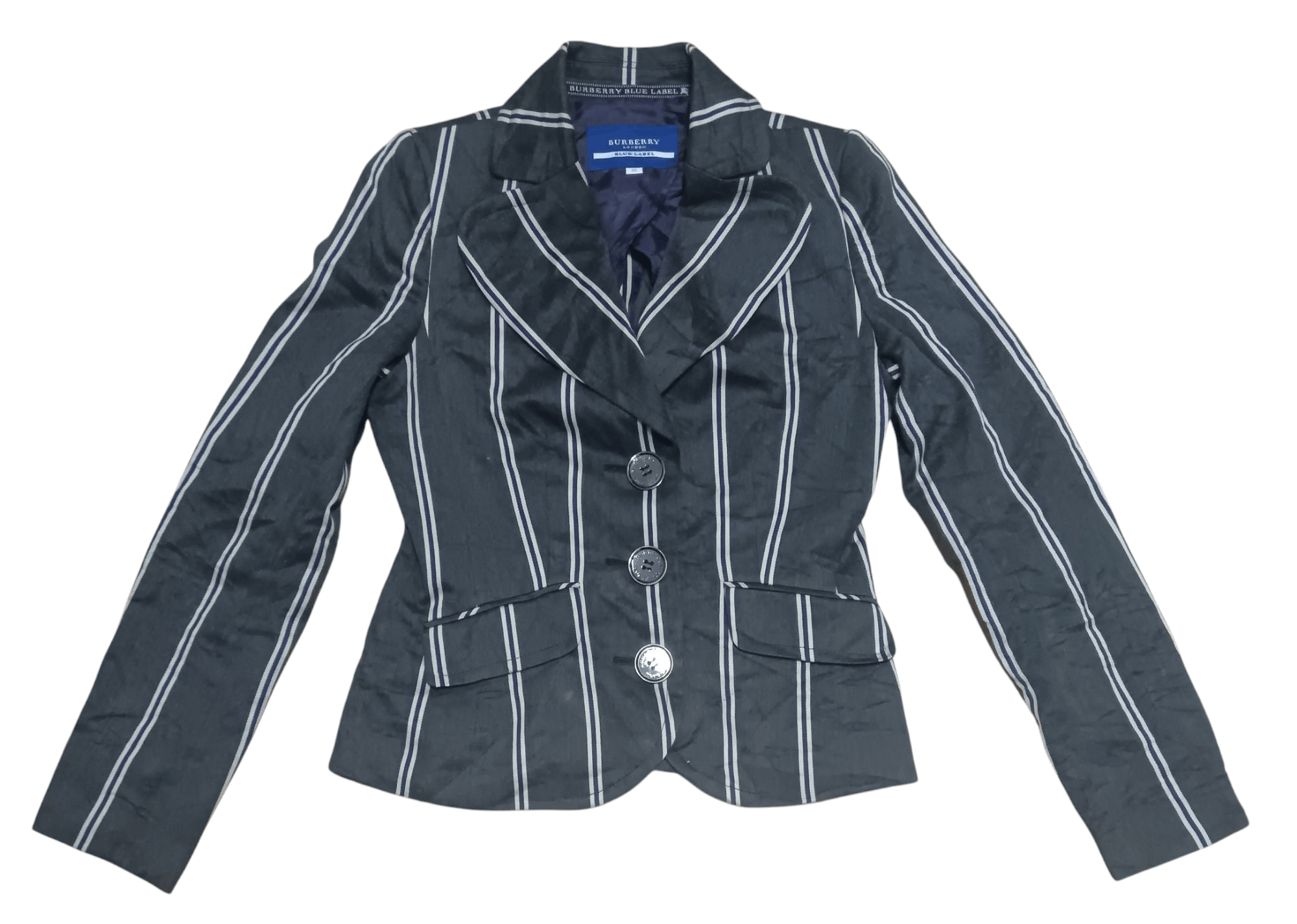 Burberry BURBERRY BLUE LABEL HICKORY BLAZER Size XS / US 0-2 / IT 36-38 - 1 Thumbnail