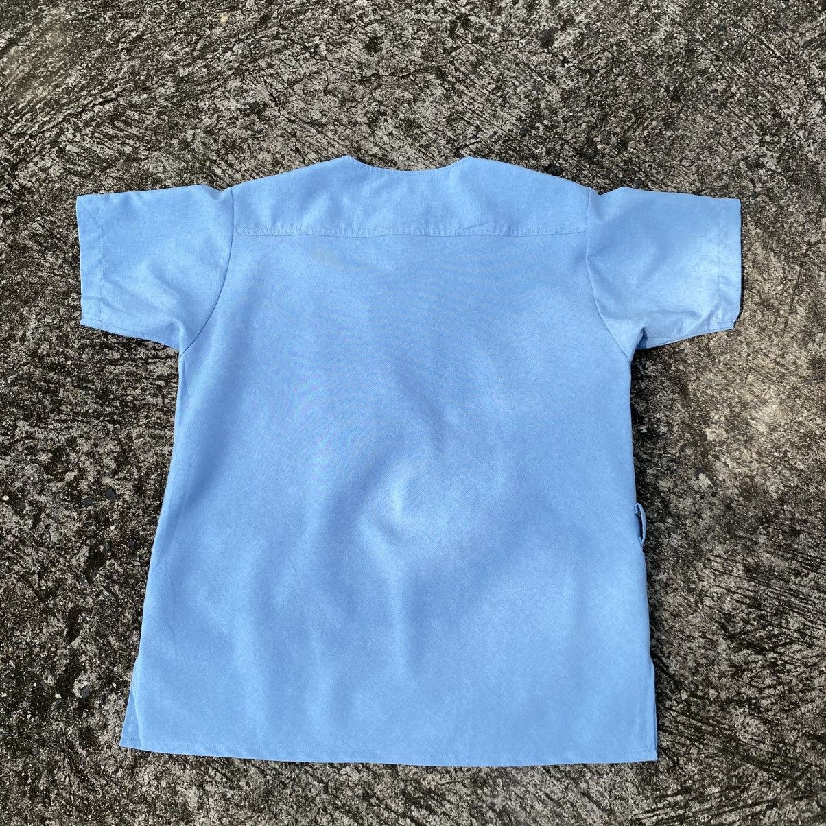 Dickies FOLK Dickles Light Blue V-Neck Scrub Top – Dickies Workwear Size S / US 4 / IT 40 - 2 Thumbnail