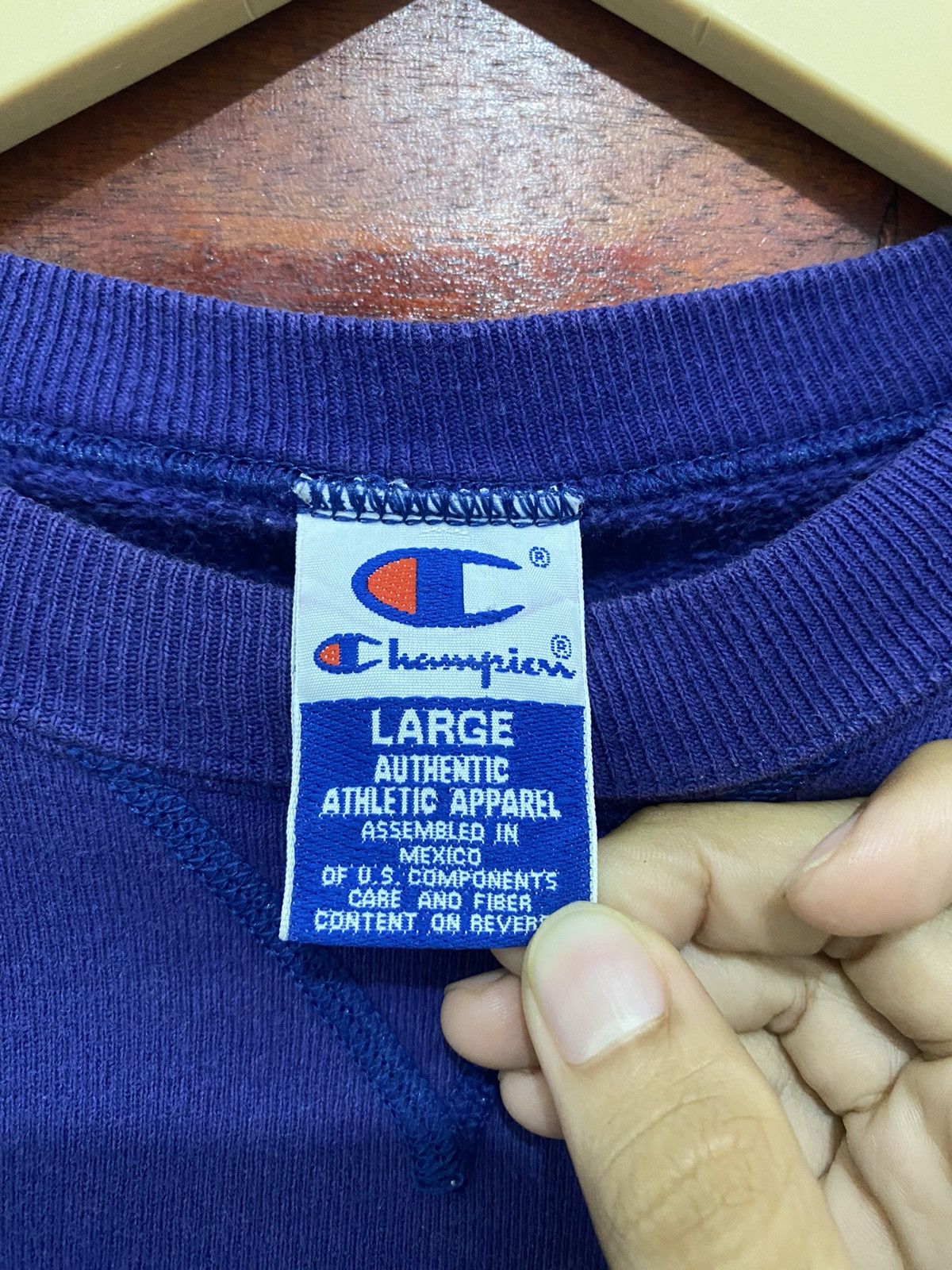 Champion × Vintage Vintage Champion Reverse Logo Big Logo Sweatshirt Size US L / EU 52-54 / 3 - 8 Thumbnail