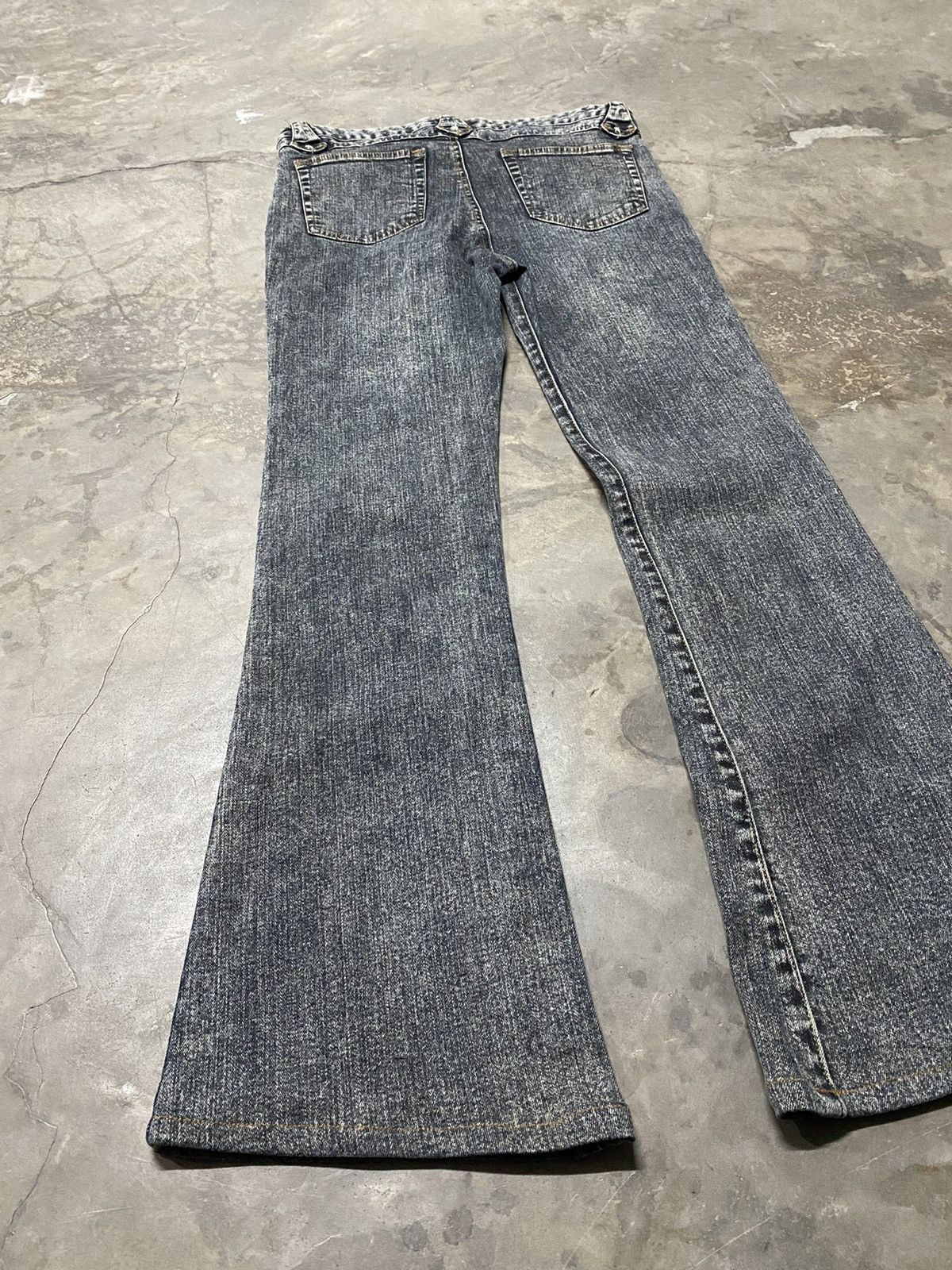 Japanese Brand Flare Jeans Jouer Aux Echecs Black Wash #15 Size US 30 / EU 46 - 9 Thumbnail