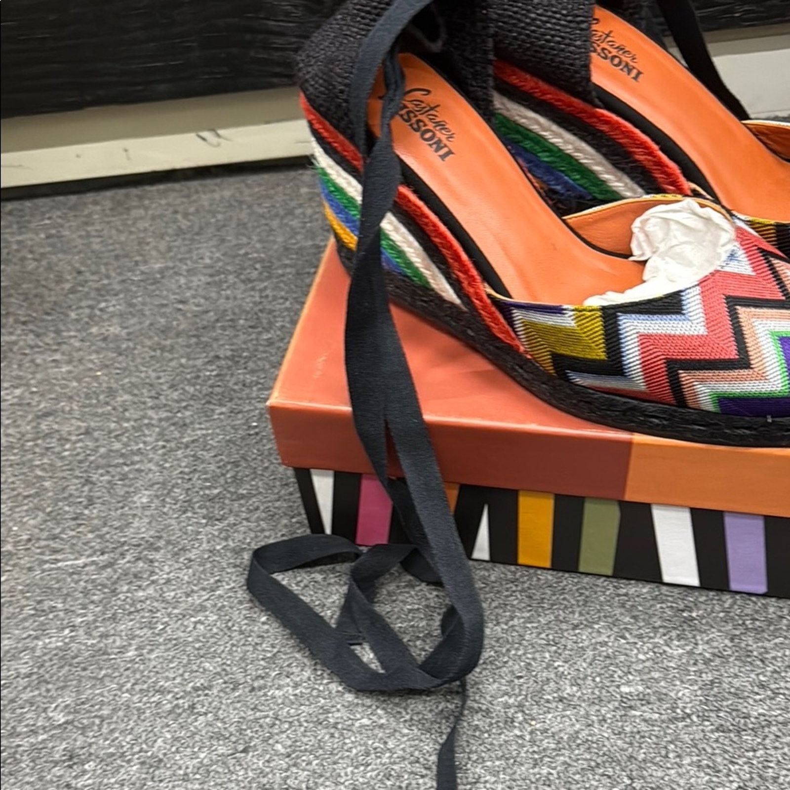 Missoni Missoni Zigzag Women's lace up espadrille wedge Size 40 Size US 10 / IT 40 - 3 Thumbnail