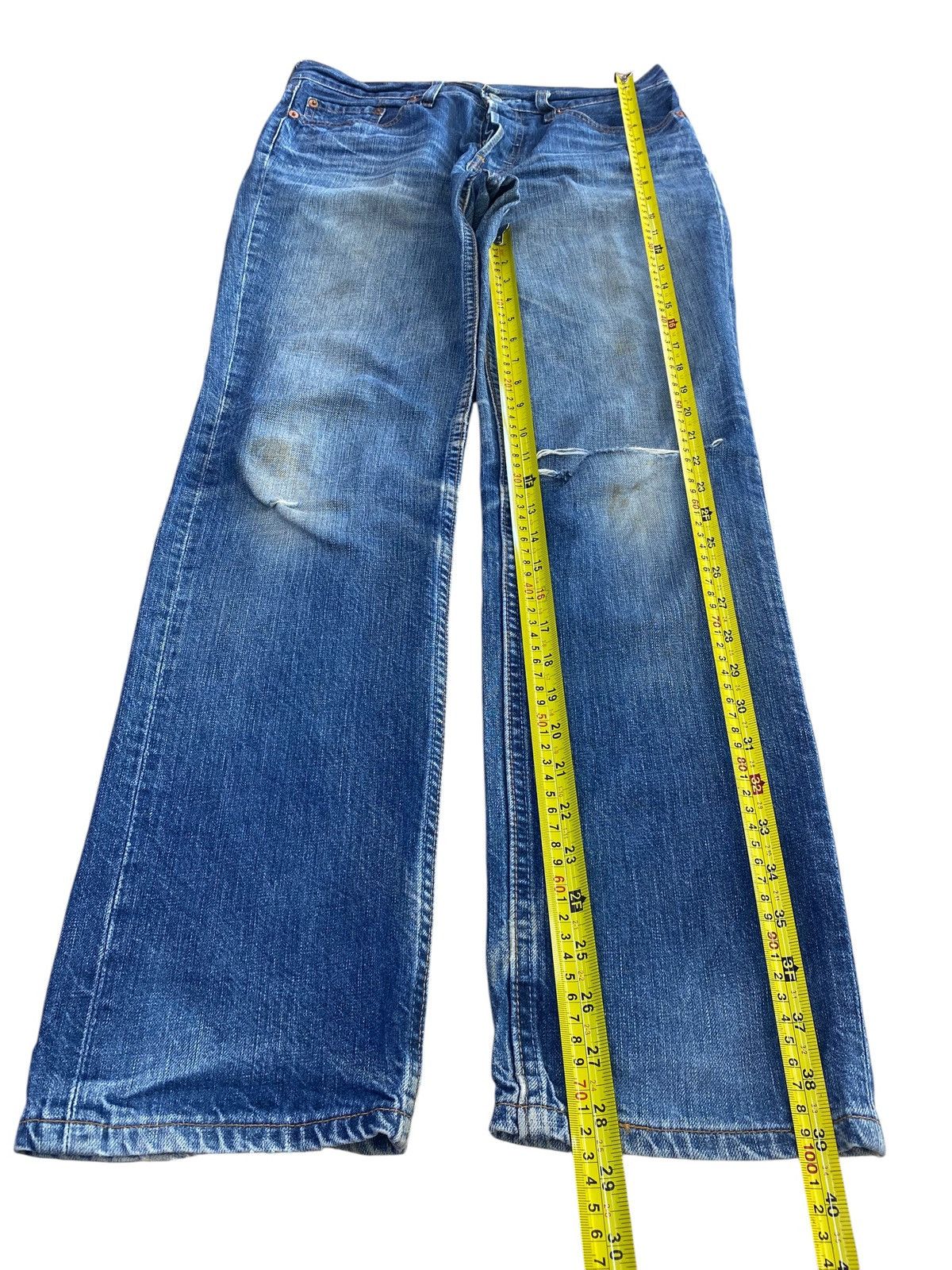 Levi's Vintage Levi’s 501 Faded Blue Wash Style Straight Cut Jeans Size US 30 / EU 46 - 7 Thumbnail