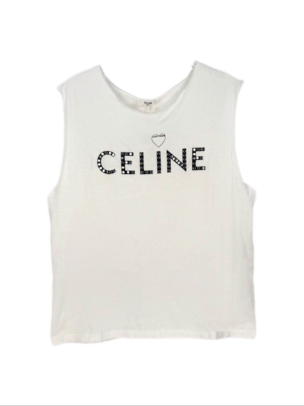 Celine Celine Heart Logo Tank Top Size S Size US S / EU 44-46 / 1 - 1 Thumbnail
