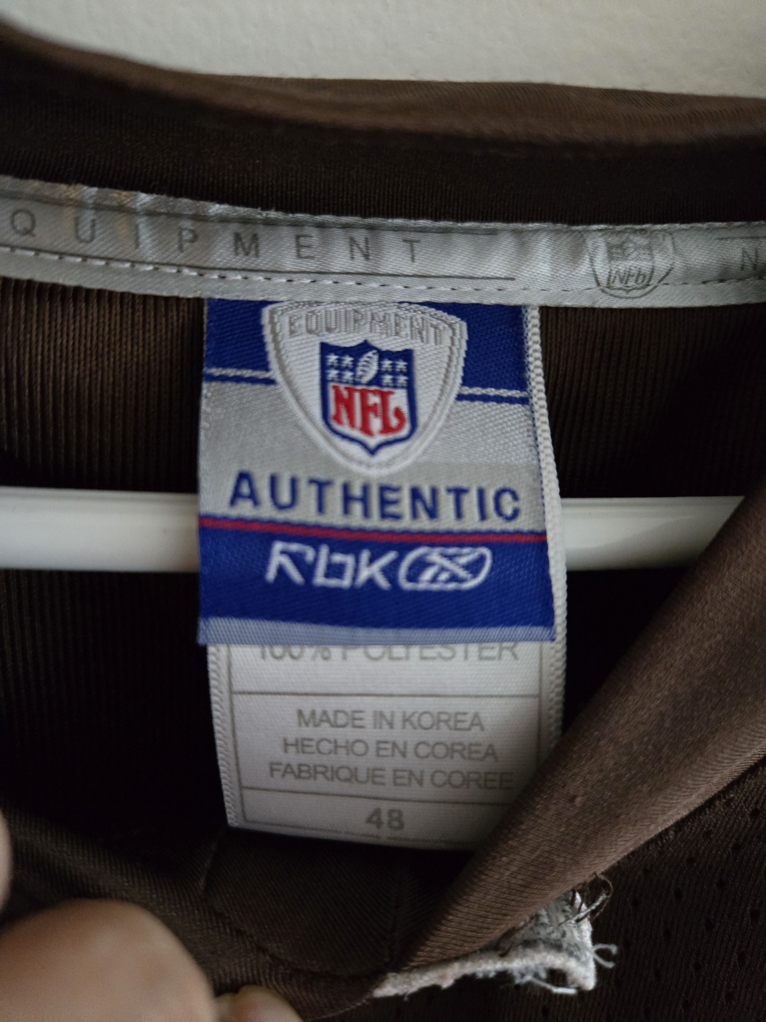 NFL × Reebok Authentic Brady Quinn - Reebok Size 48 - Cleveland Browns Size US M / EU 48-50 / 2 - 8 Thumbnail