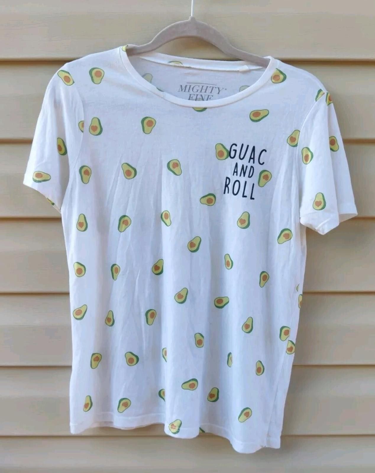 Other Mighty Fine Avocado Guac and Roll T-shirt Graphic Tee Funny Size L / US 10 / IT 46 - 4 Thumbnail