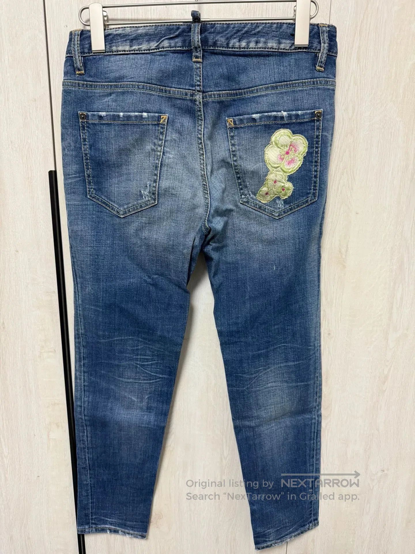 Dsquared2 DSQUARED2 Women's Blue Destroyed Jeans. Size 41" - 2 Thumbnail