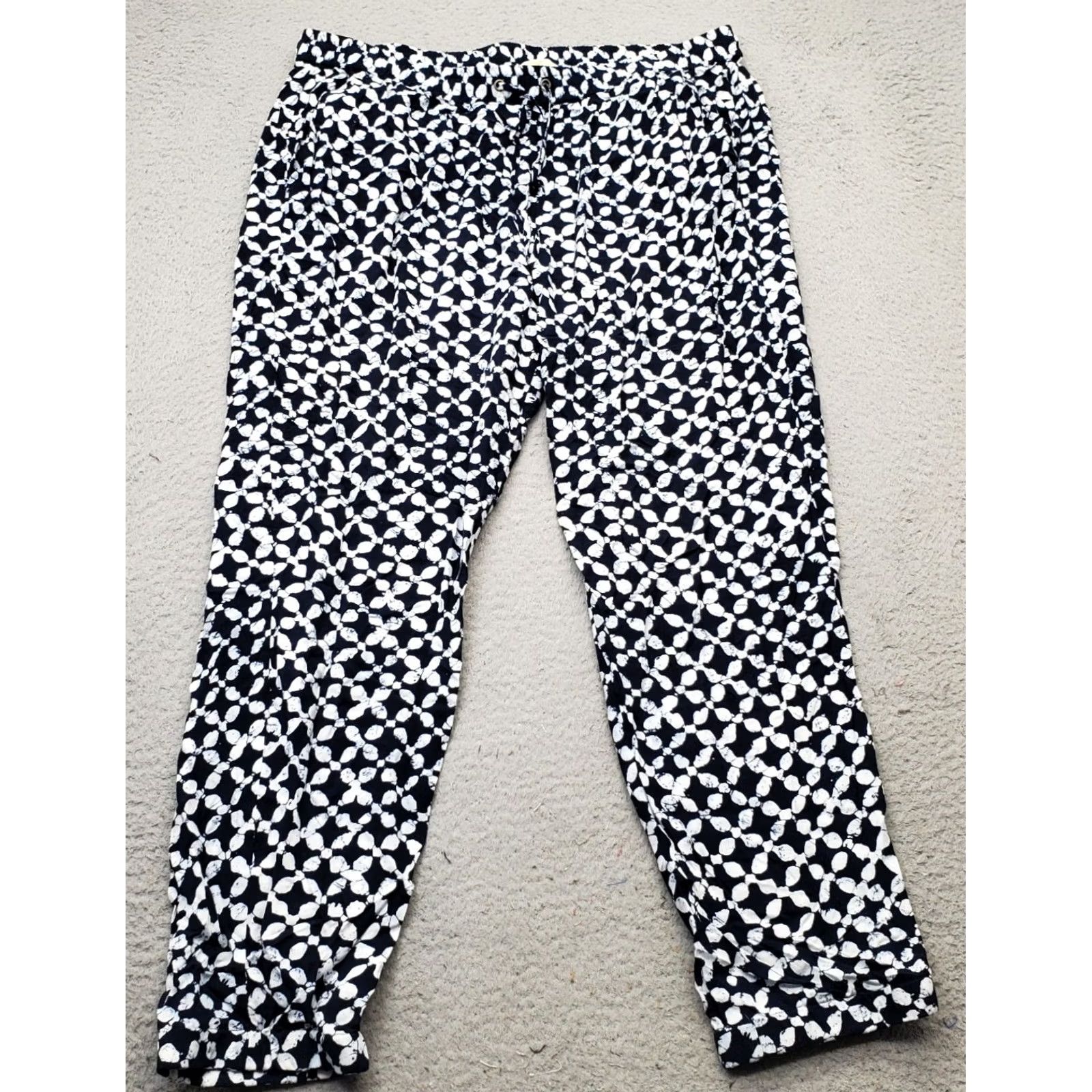 Michael Kors Michael Kors Pajama Pants Women Multicolor Geometric XL Drawstring Waist Size 40" / US 18 - 2 Thumbnail