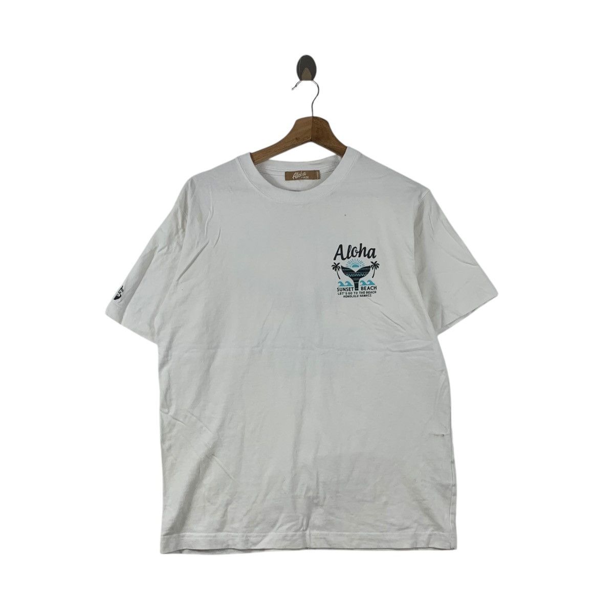 Vintage ALOHA SUNSET BEACH Honolulu Hawaii Tee Shirt Top Surf Beach Size L / US 10 / IT 46 - 1 Thumbnail