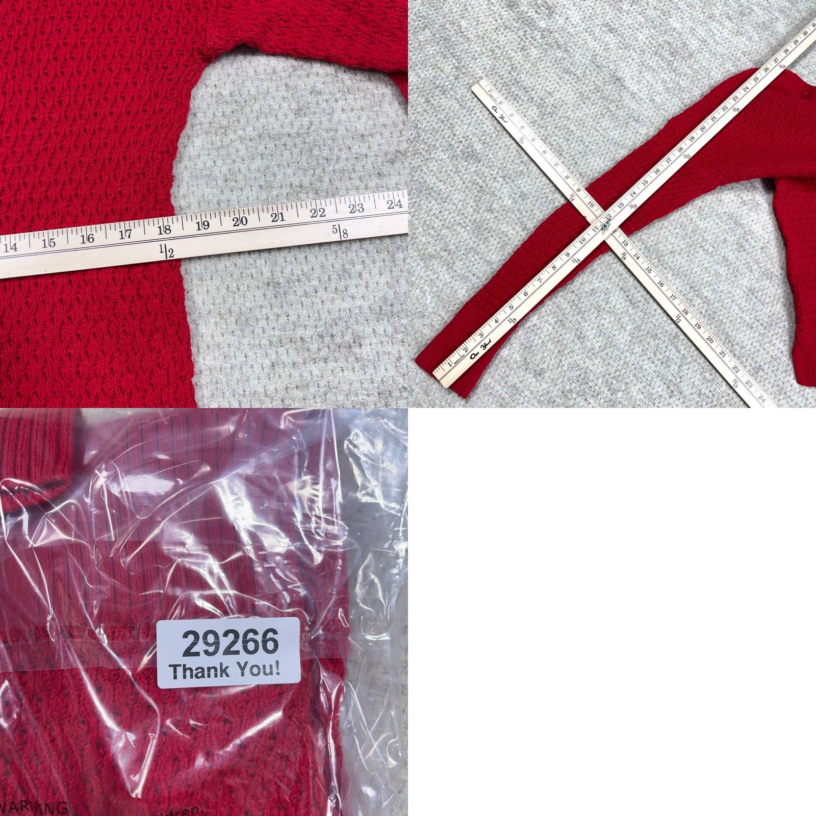 American Eagle Outfitters VINTAGE American Eagle Outfitters Sweater Women M Red V-Neck Cable-Knit Pullover Seasonal All Seasons, Lightweight, Classic, 00s Size M / US 6-8 / IT 42-44 - 8 Thumbnail