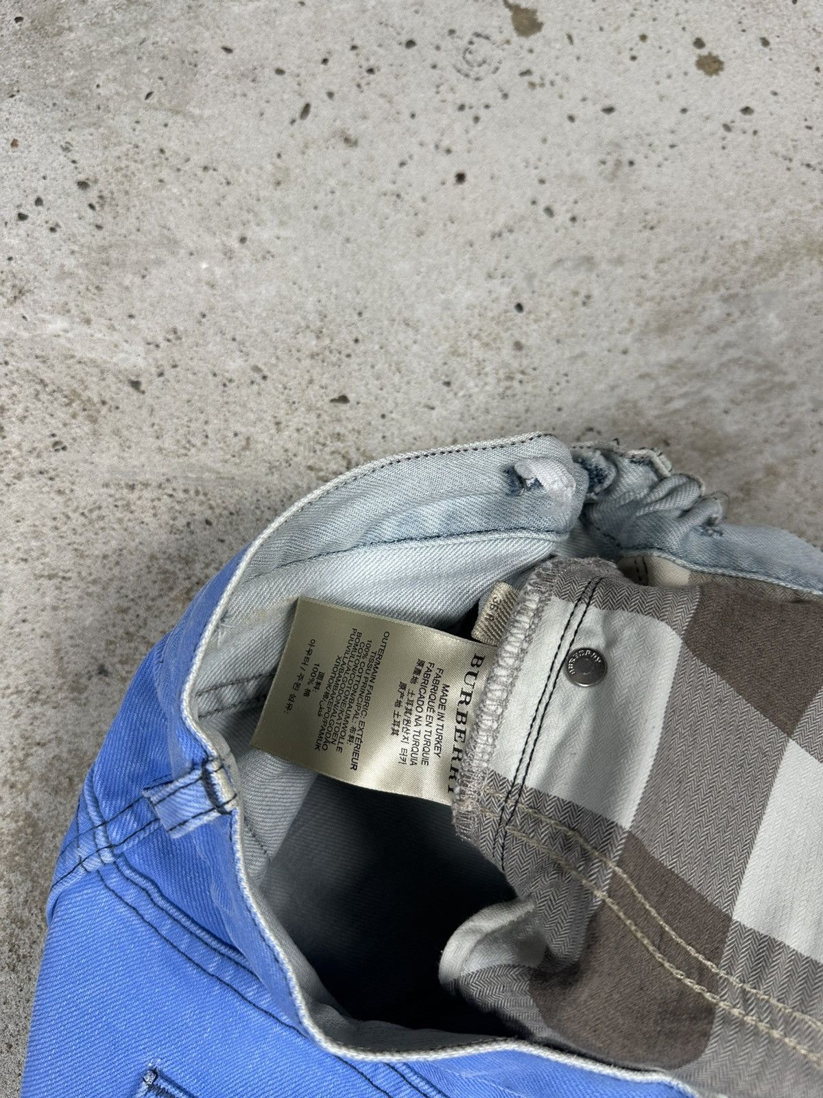 Burberry Vintage Y2K Burberry Brit Loose Baggy Blue Denim Pants Jeans Size US 32 / EU 48 - 13 Thumbnail