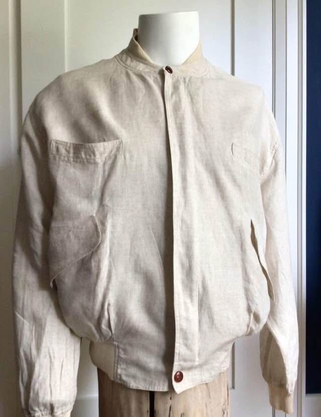 Gucci GUCCI Vintage linen bomber jacket. Size US L / EU 52-54 / 3 - 1 Thumbnail