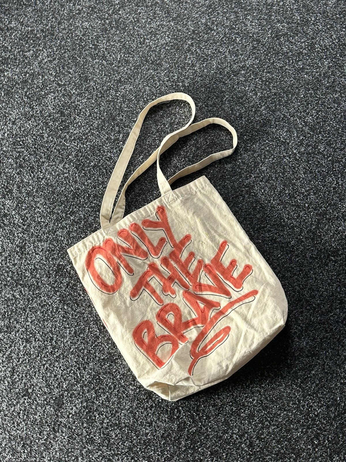 Diesel × Vintage 🚨Diesel Vintage Y2K Bag Shopper Tote BIG LOGO BEIGE Size ONE SIZE - 6 Thumbnail