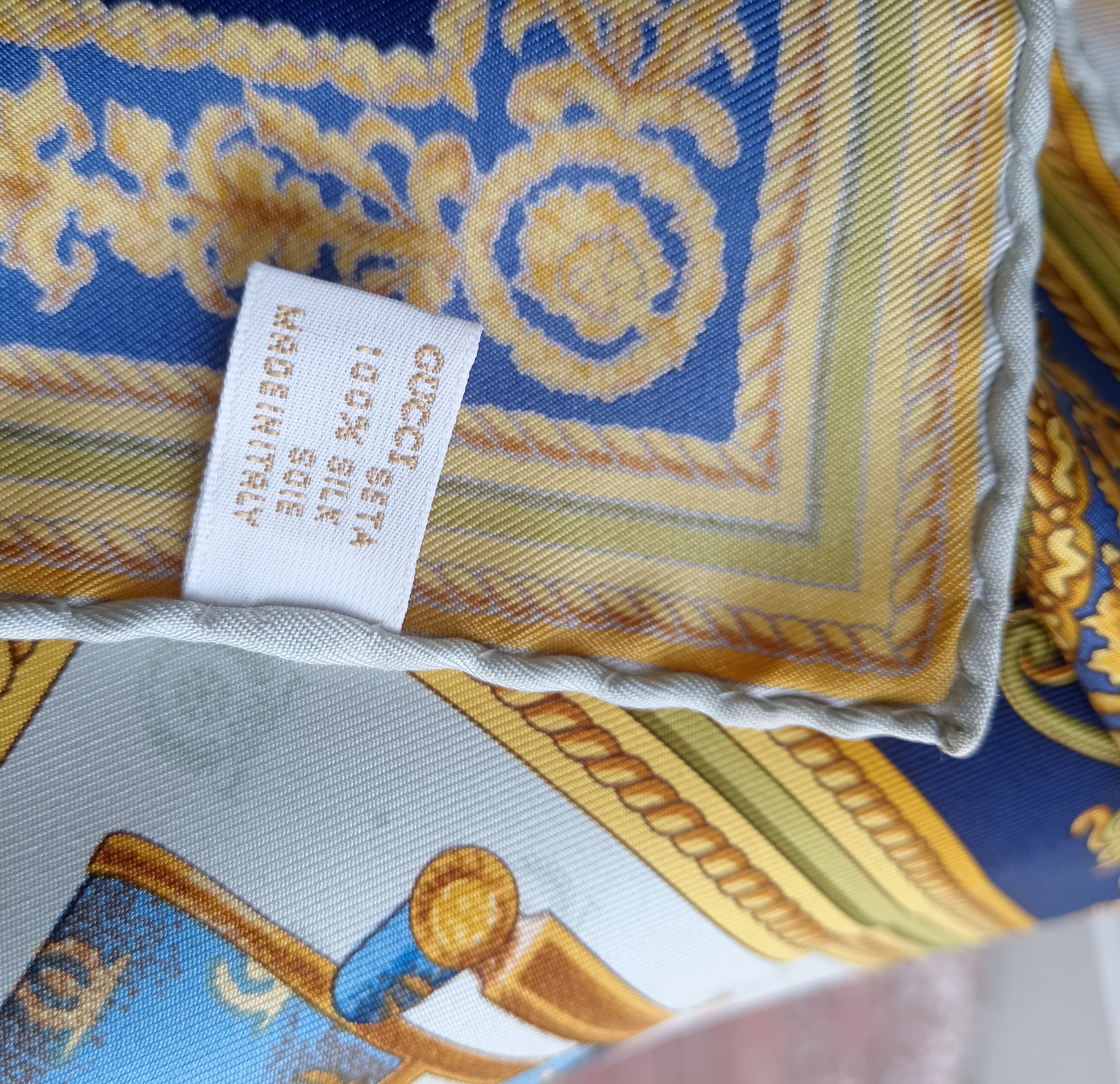 Gucci Gucci Chair Pattern Scarf in 100% silk pre Owned Size ONE SIZE - 7 Thumbnail