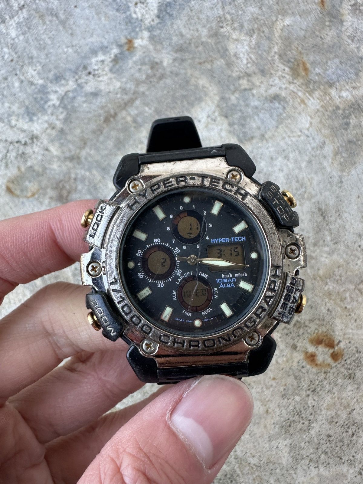 Seiko Seiko Alba Hyper-Tech V083-7010 CHRONOGRAPH Ana Digi Watch Size ONE SIZE - 6 Thumbnail