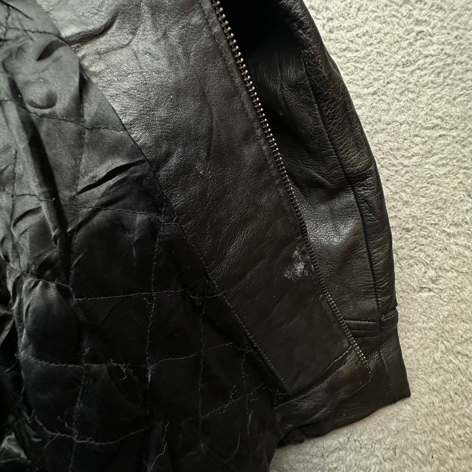 Wilsons Leather Wilsons Leather Jacket Coat Men XL Pockets Black Quilt Lined Size US XL / EU 56 / 4 - 13 Thumbnail