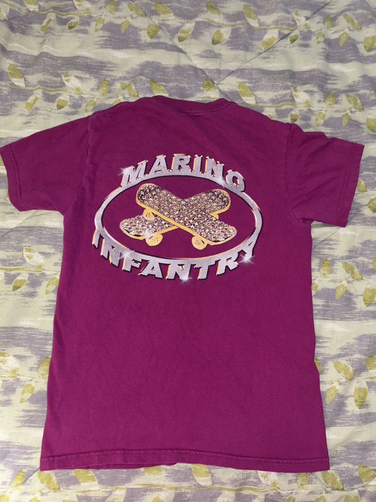 Marino Infantry Blinged Out Skateboard Tee Size authentic Small