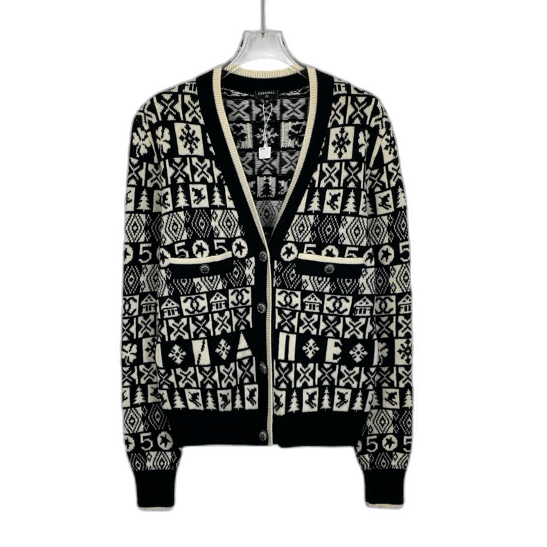 Chanel Chanel Snowflake Knit Cardigan Sweater -2505 Size US M / EU 48-50 / 2 - 1 Thumbnail