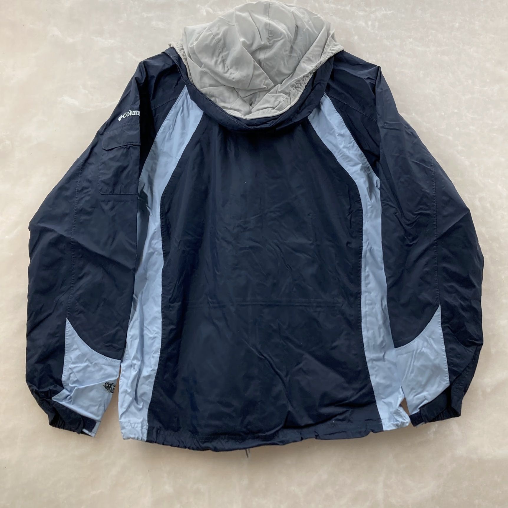 Vintage Columbia Womens Blue Long Sleeve Windbreaker Hooded Jacket M Regular Size Size M / US 6-8 / IT 42-44 - 5 Thumbnail