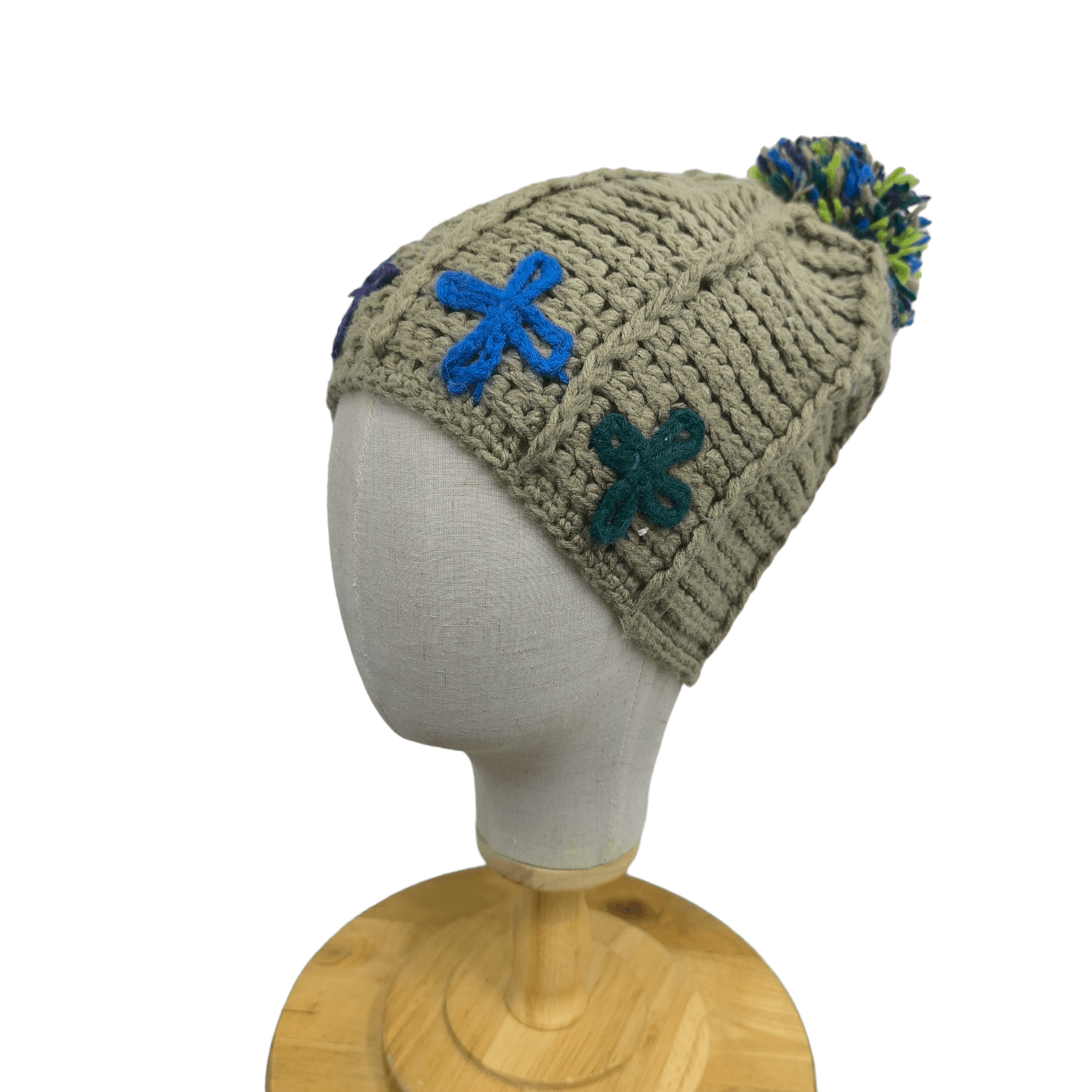 Japanese Brand 🌟Japanese brand east blue art pull pull beanie hat Size ONE SIZE - 1 Thumbnail