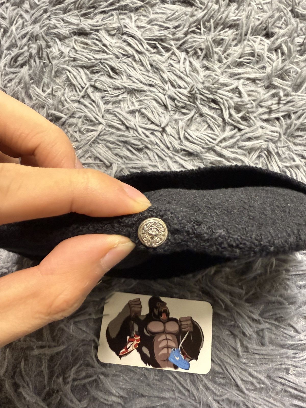 Chrome Hearts Chrome Hearts Pony Hair Cross Patch Beanie Size ONE SIZE - 4 Thumbnail