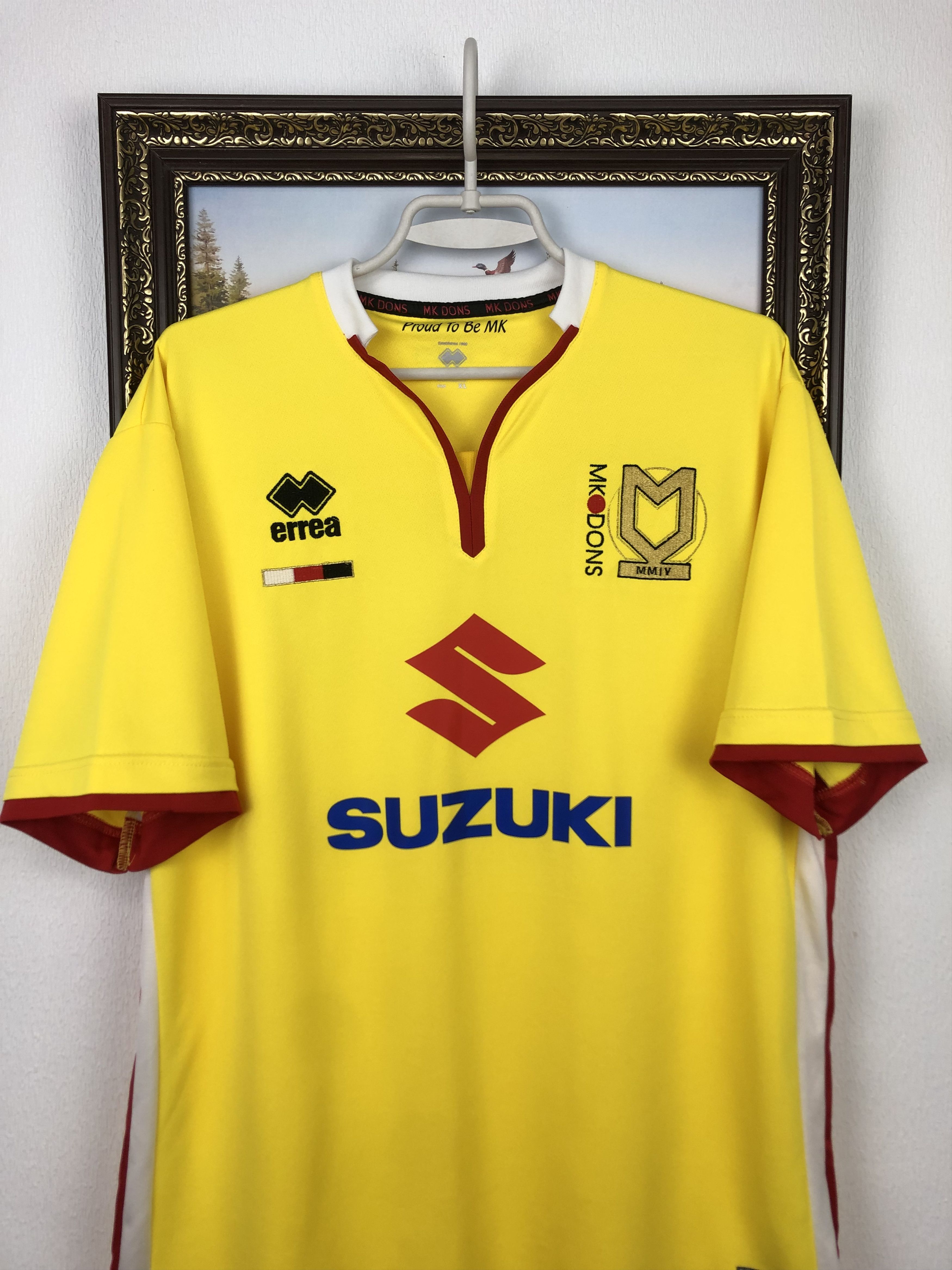Other Milton Keynes Dons Third football shirt Soccer Errea Jersey Size US XL / EU 56 / 4 - 2 Thumbnail