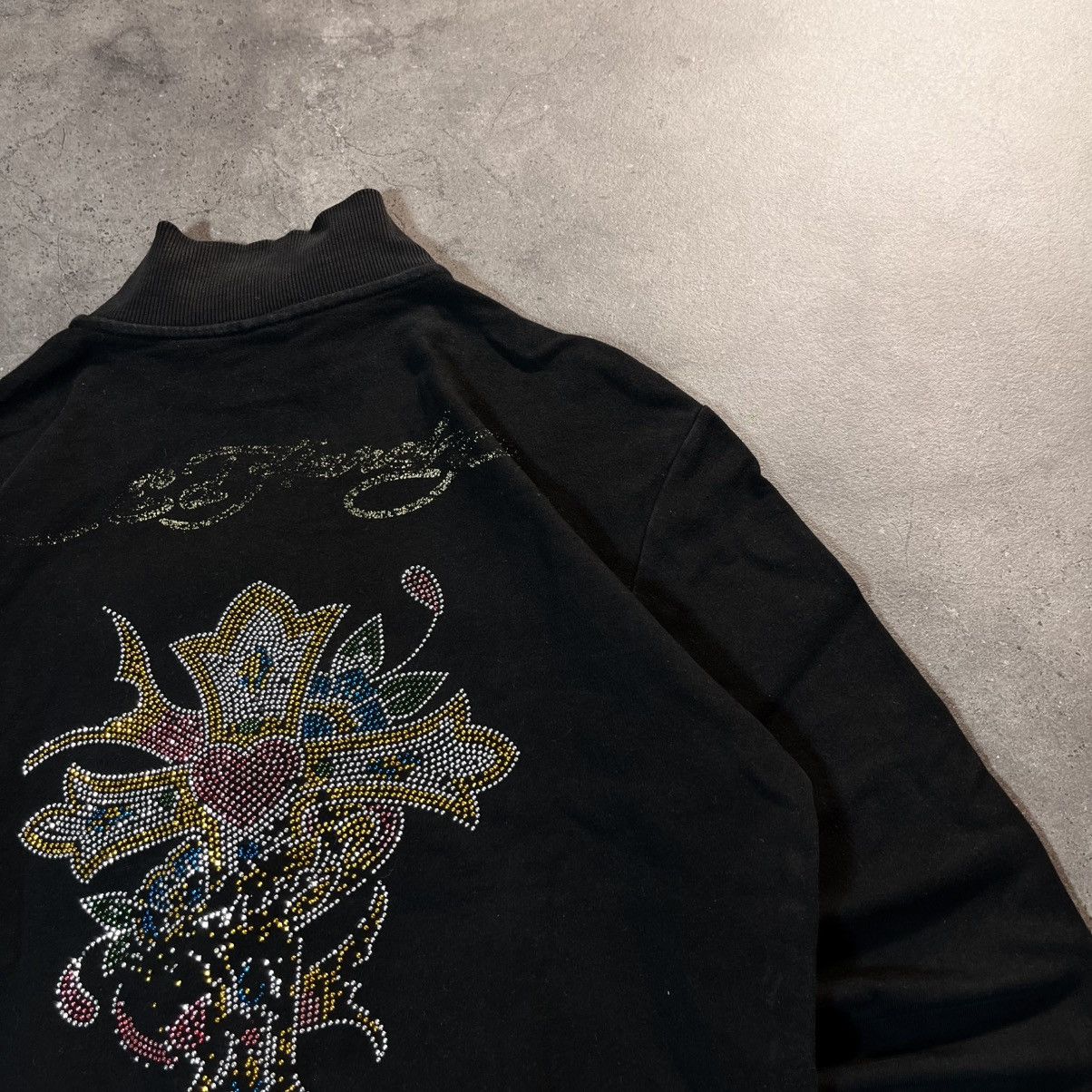 Ed Hardy Vintage Y2K Ed Hardy Cross Big Logo Zip Sweatshirt Drip Size US S / EU 44-46 / 1 - 3 Thumbnail