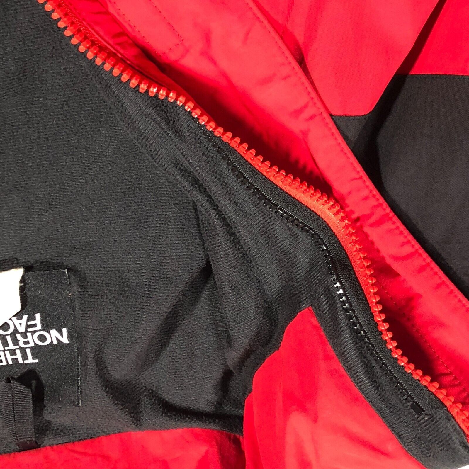 The North Face × Vintage Vintage The North Face TNF Black Red Shell Jacket Size XL Size US XL / EU 56 / 4 - 6 Thumbnail