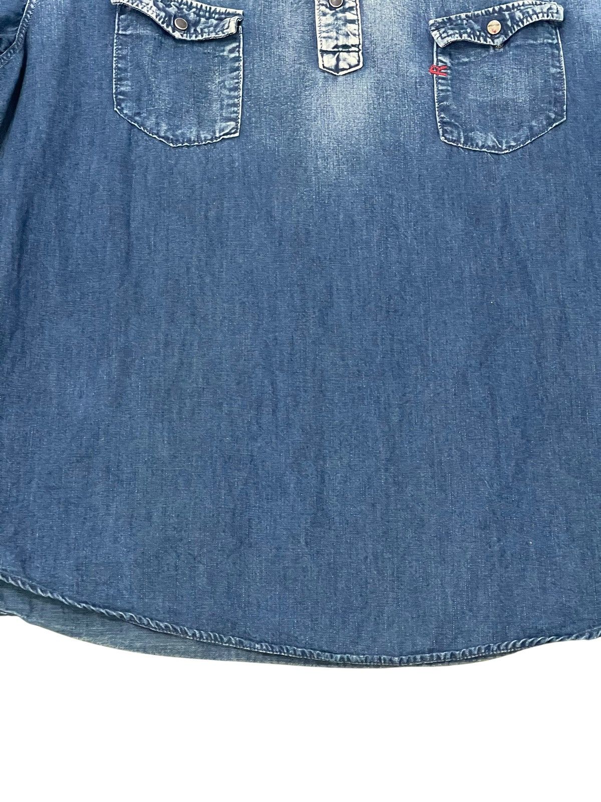 45rpm Indigo Blue 45rpm Westerner Pullover Shirt 7🟩0 Size US L / EU 52-54 / 3 - 3 Thumbnail