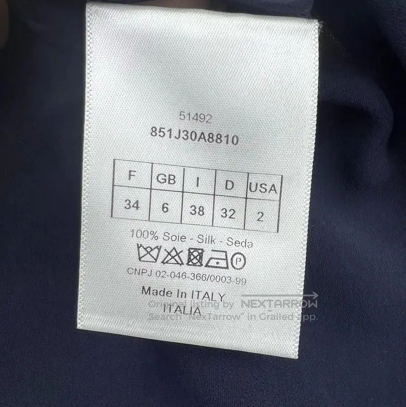Dior Dior Navy Cotton Women's Skirt . Size 28" / US 6 / IT 42 - 5 Thumbnail
