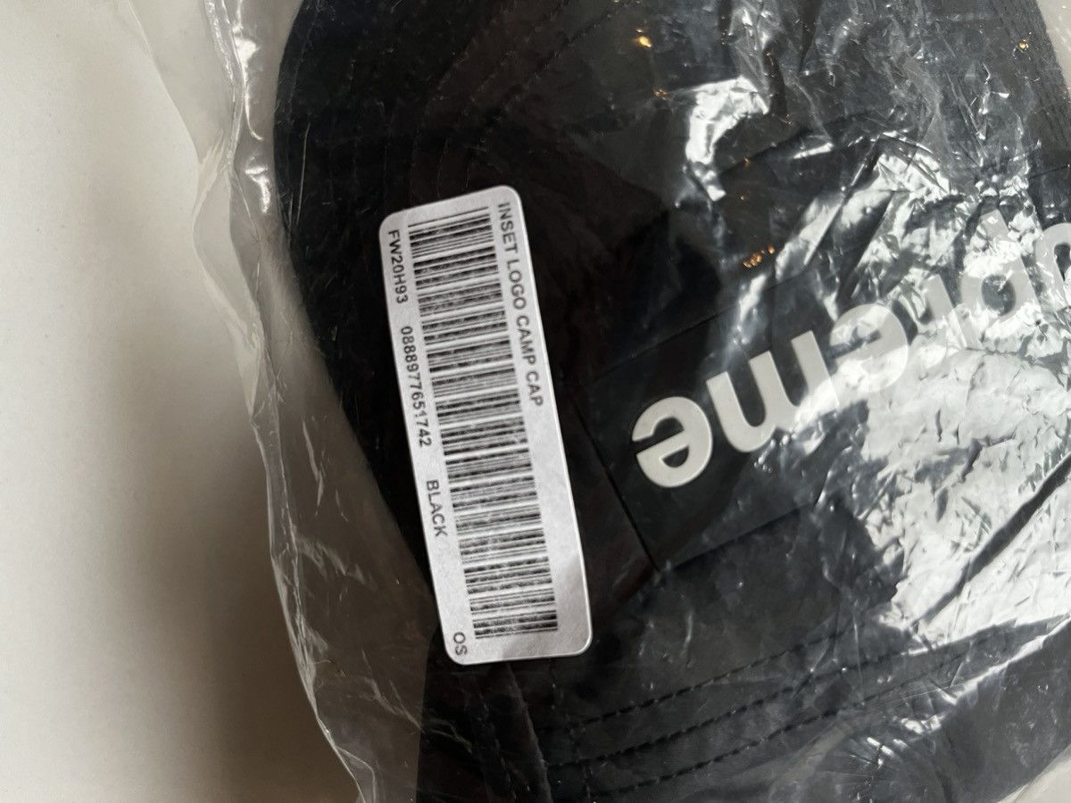 Supreme Supreme black inset logo camp cap Size ONE SIZE - 2 Thumbnail