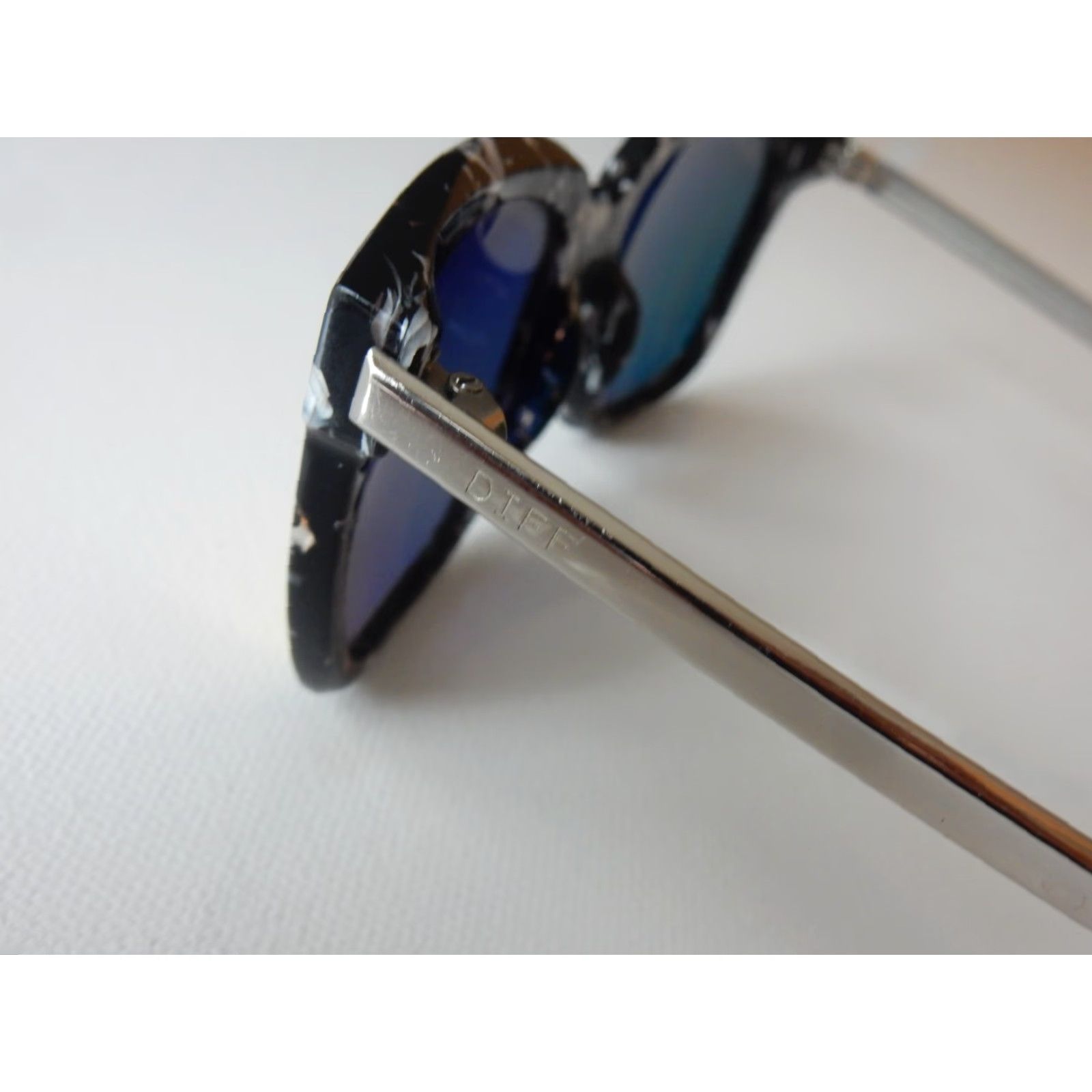 Vintage VINTAGE Diff Eyewear Sunglasses Women PK10P Gold Polarized Bella BW PK10P Size ONE SIZE - 4 Thumbnail