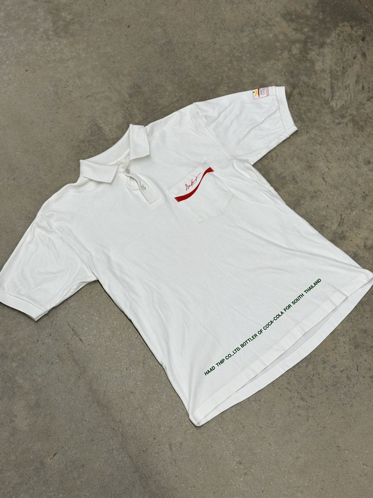 USA Olympics VTG 1992 Barcelona Olympics Coca-Cola Sponsor Polo Size US M / EU 48-50 / 2 - 1 Thumbnail