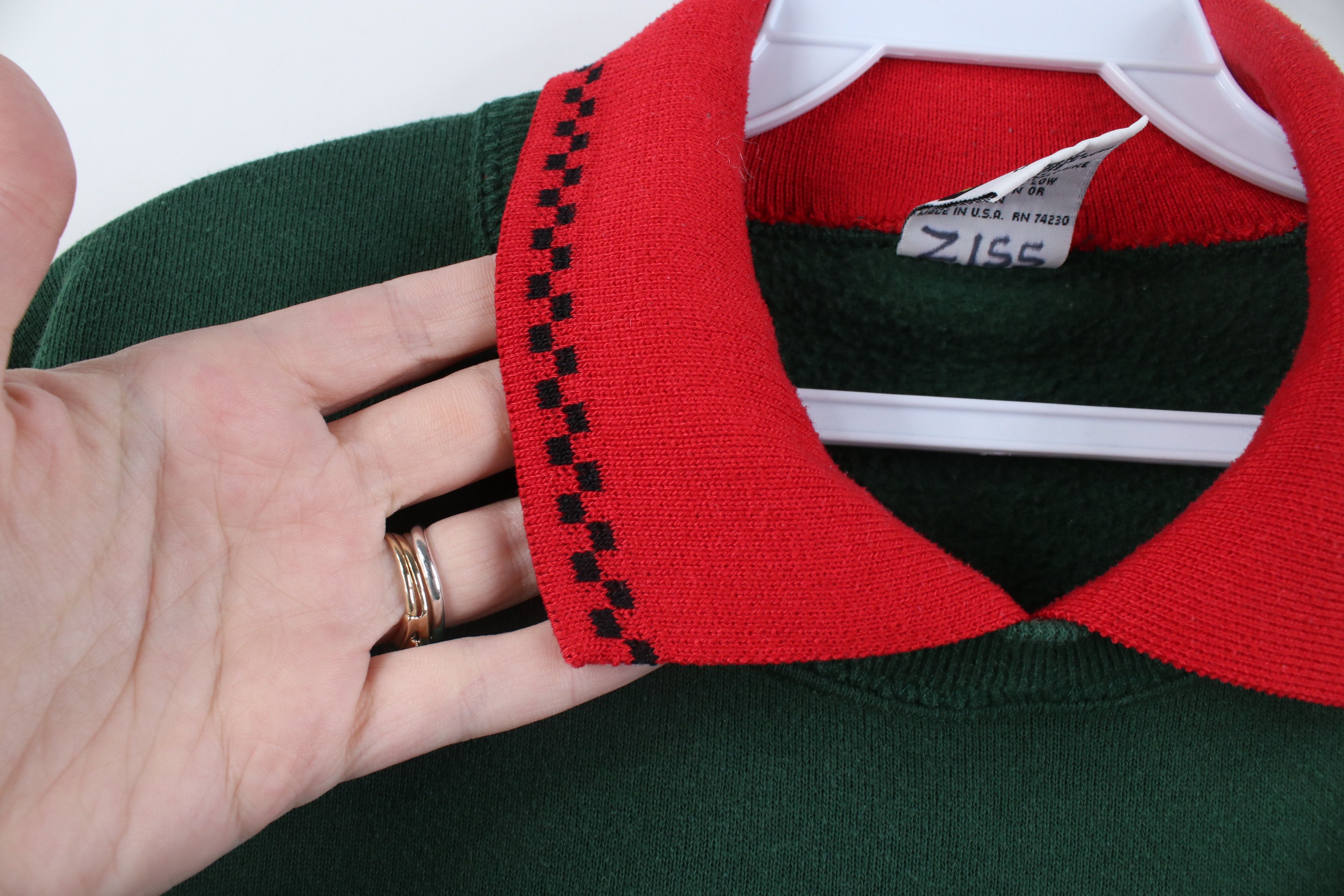 Vintage Vintage 90s Streetwear Cat Kitten Collared Sweatshirt USA Size XL / US 12-14 / IT 48-50 - 5 Thumbnail