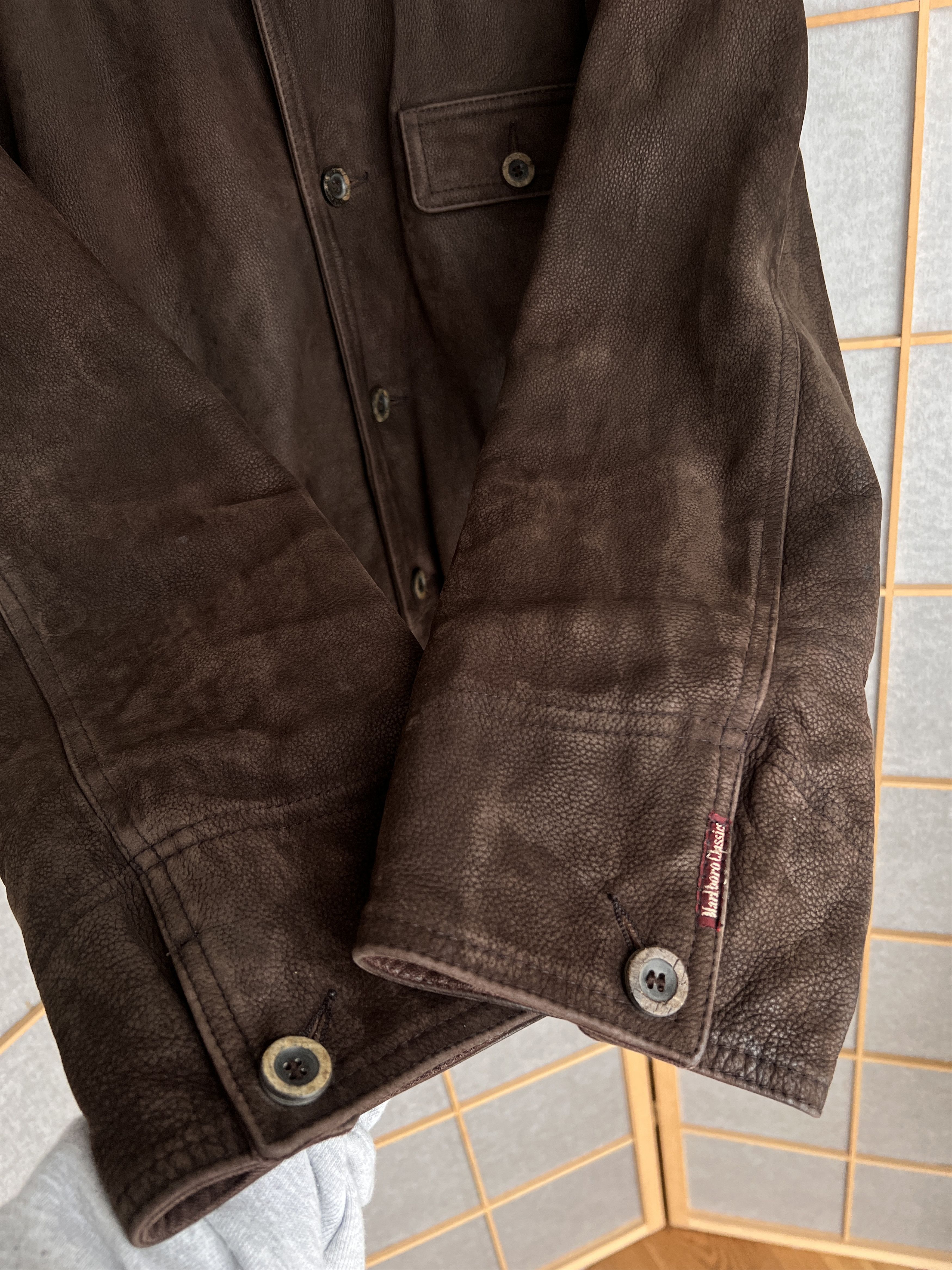 Marlboro Classics Archive! Marlboro Classics vintage 90s leather coat jacket Size US XXL / EU 58 / 5 - 7 Thumbnail