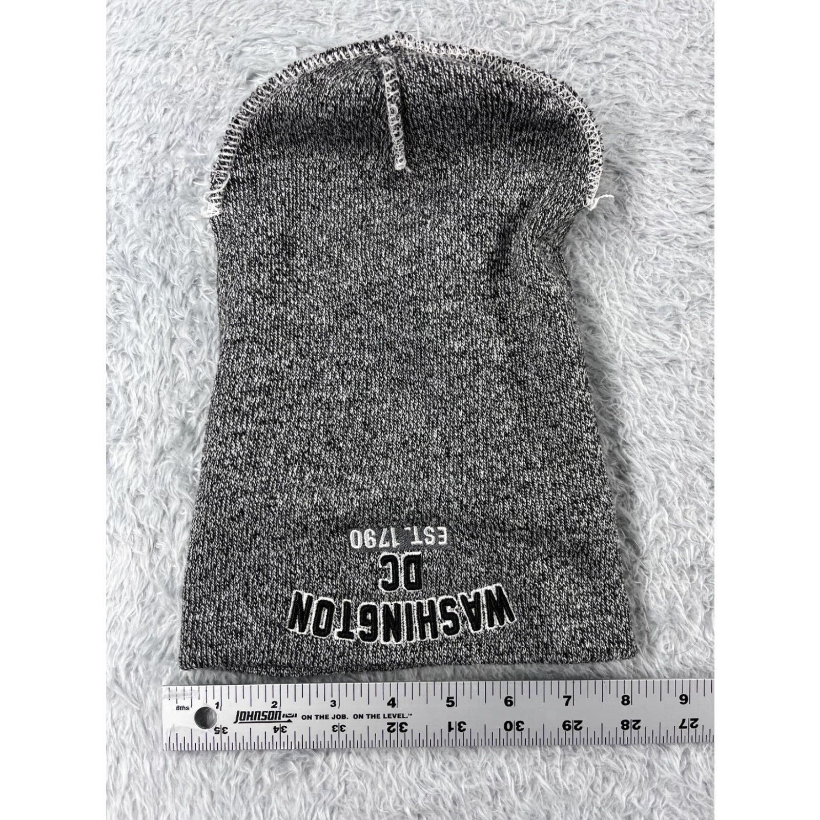 Vintage E by Elidan Beanie Adult One Size Gray 100% Acrylic Knit Unisex Adults Solid Outdoor Ski Adjustable Lightweight Size ONE SIZE - 4 Thumbnail